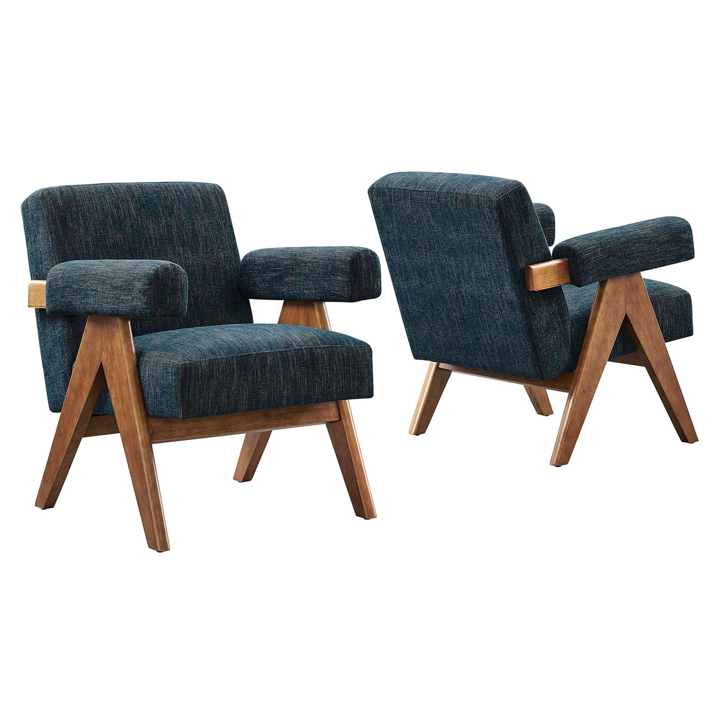 Lyra Fabric Armchair Set of 2 by Modway EEI-6704-HEA