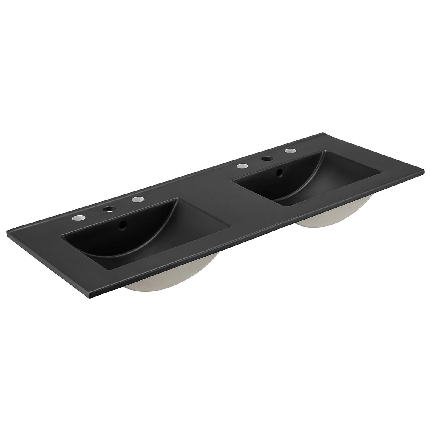 Soma 48” Double Sink Bathroom Vanity by Modway EEI-6722-WAL-BLK