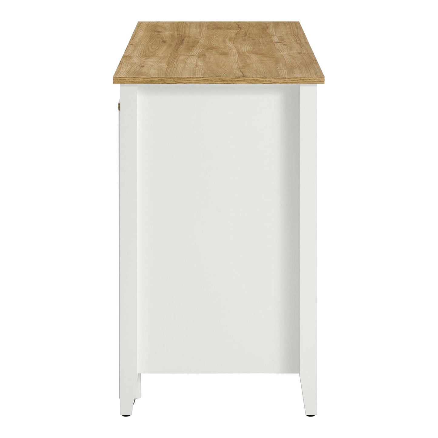 Garland Kitchen Island by Modway EEI-6727-OAK-WHI