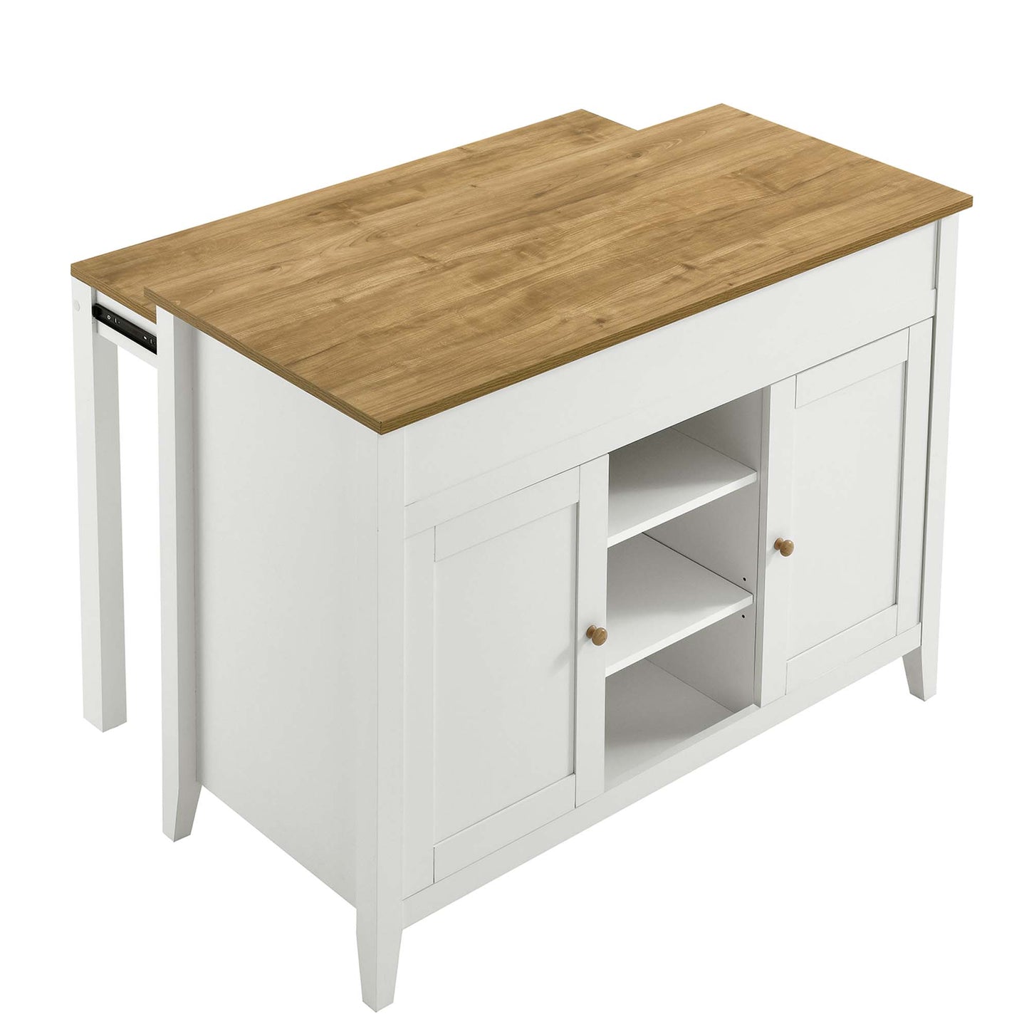 Garland Kitchen Island by Modway EEI-6727-OAK-WHI