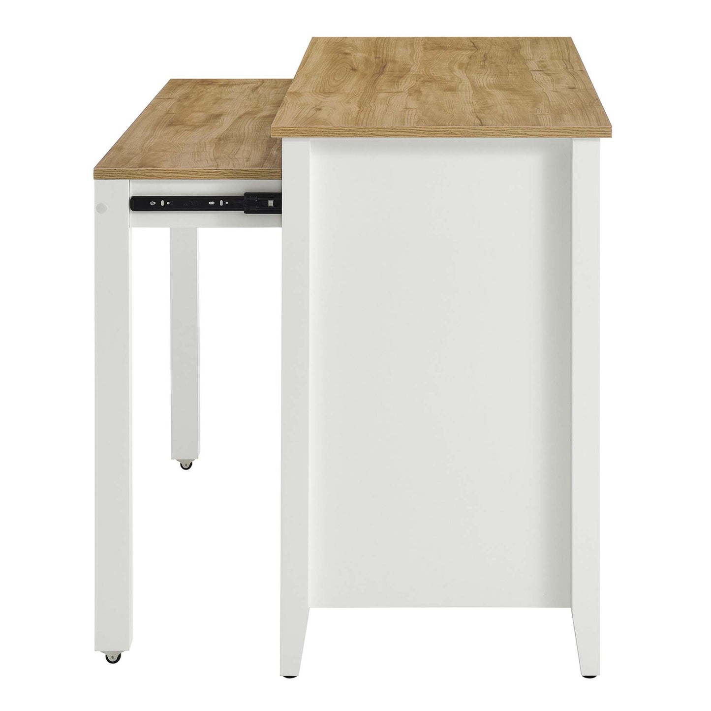 Garland Kitchen Island by Modway EEI-6727-OAK-WHI