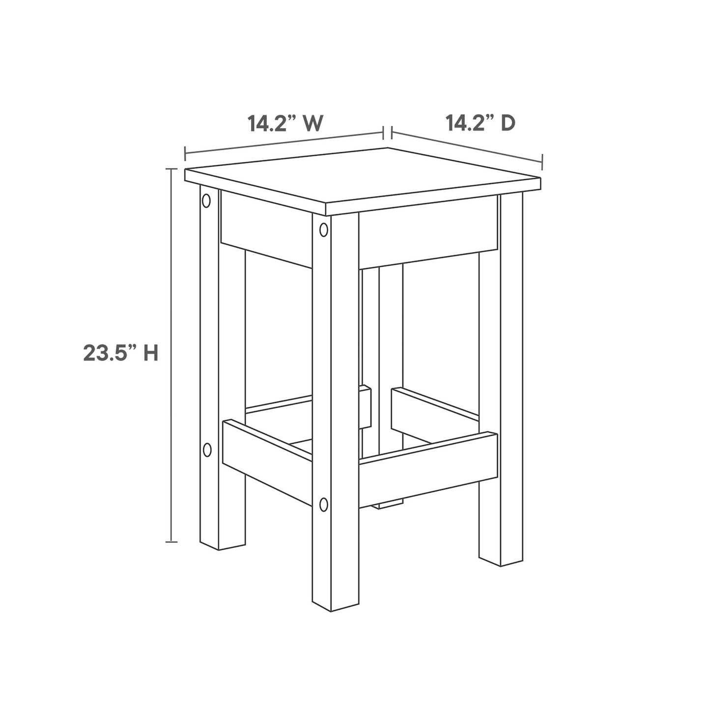 Galley 3-Piece Kitchen Island and Stool Set by Modway EEI-6730-OAK-GRY