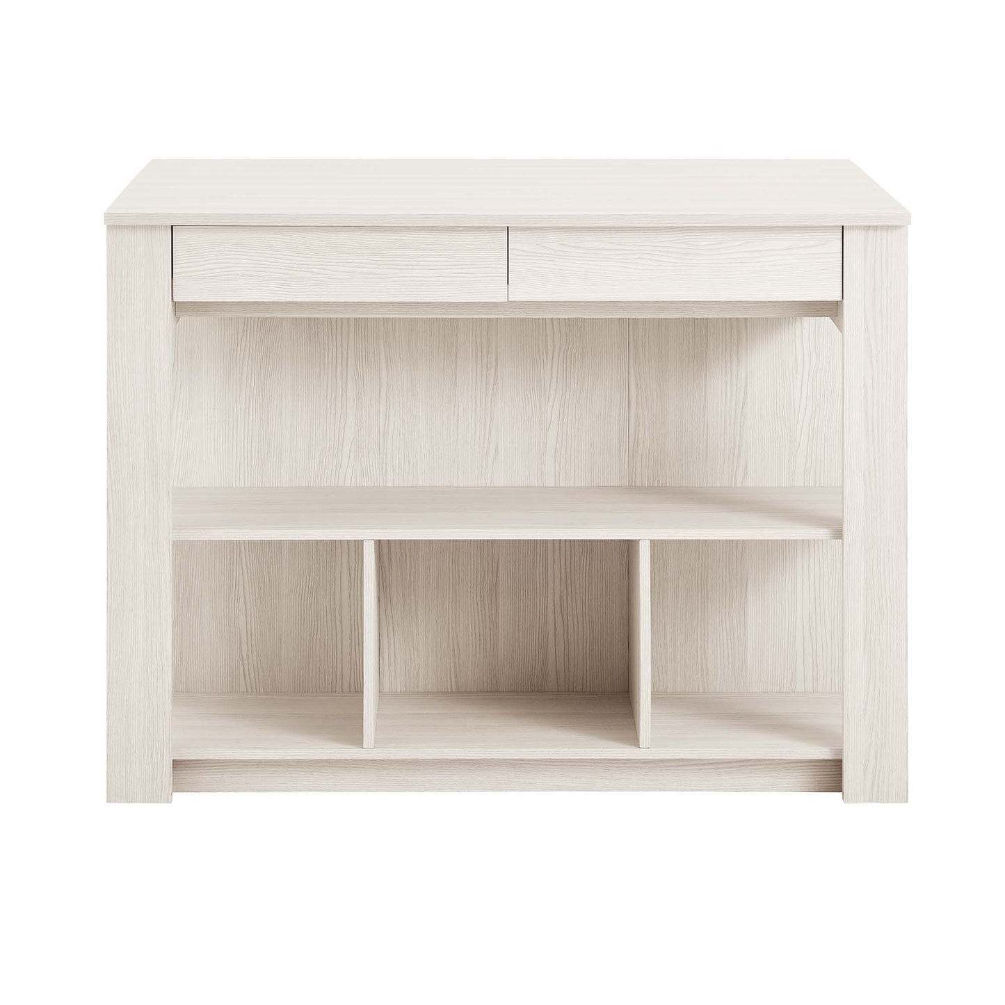 Meadowbrook 3-Piece Kitchen Island and Stool Set by Modway EEI-6731-WMA