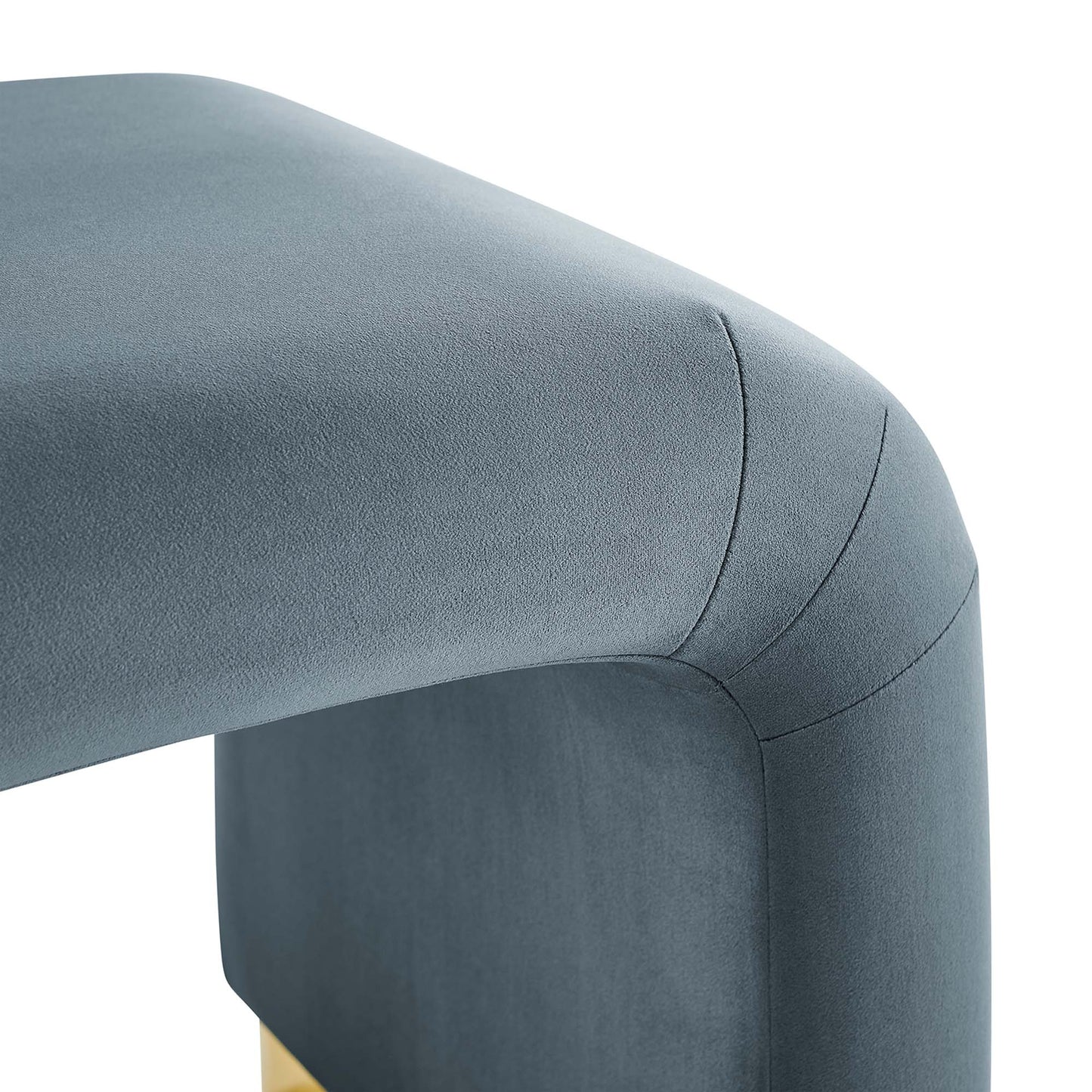 Koda Performance Velvet Waterfall Stool by Modway EEI-6733-BRA-CAB