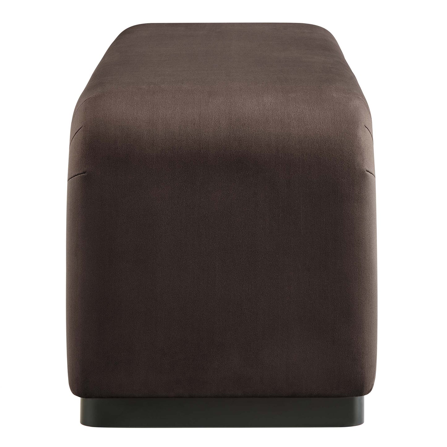 Koda Performance Velvet Waterfall Long Bench by Modway EEI-6734-BLK-CHB