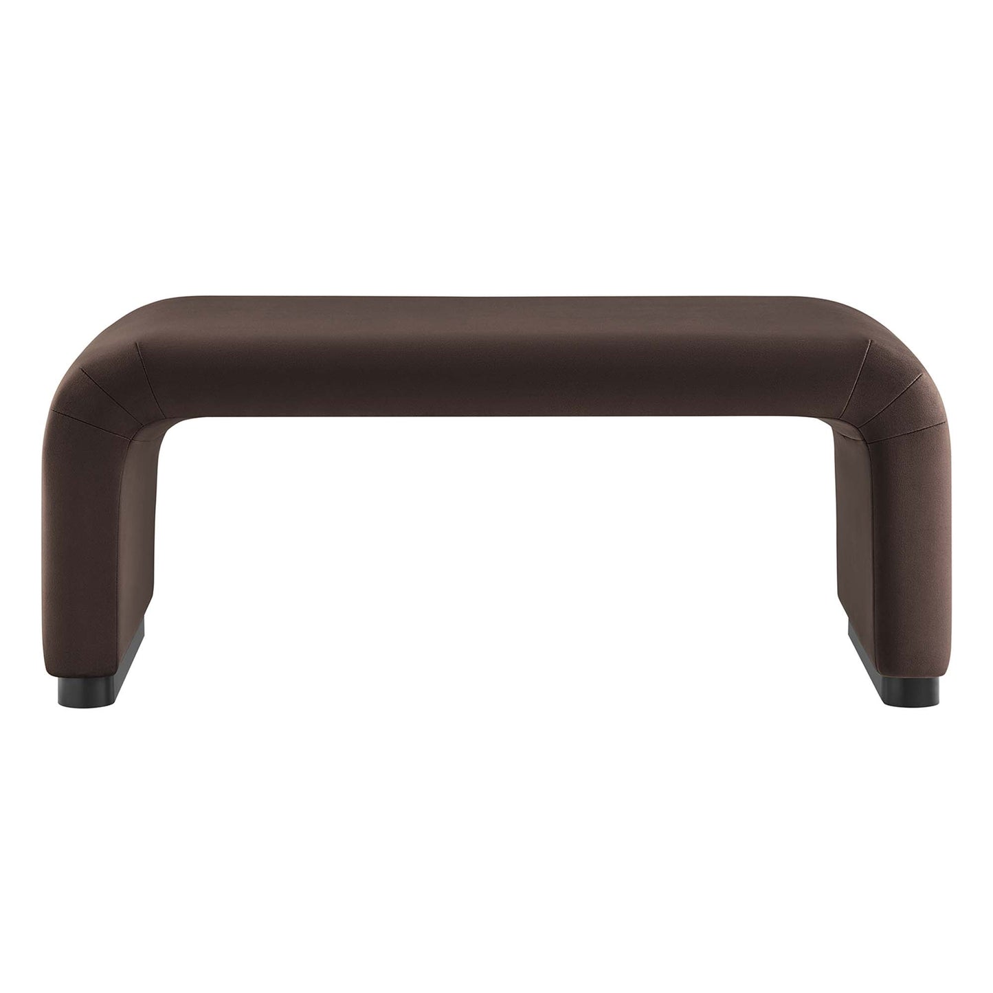 Koda Performance Velvet Waterfall Ottoman by Modway EEI-6735-BLK-CHB