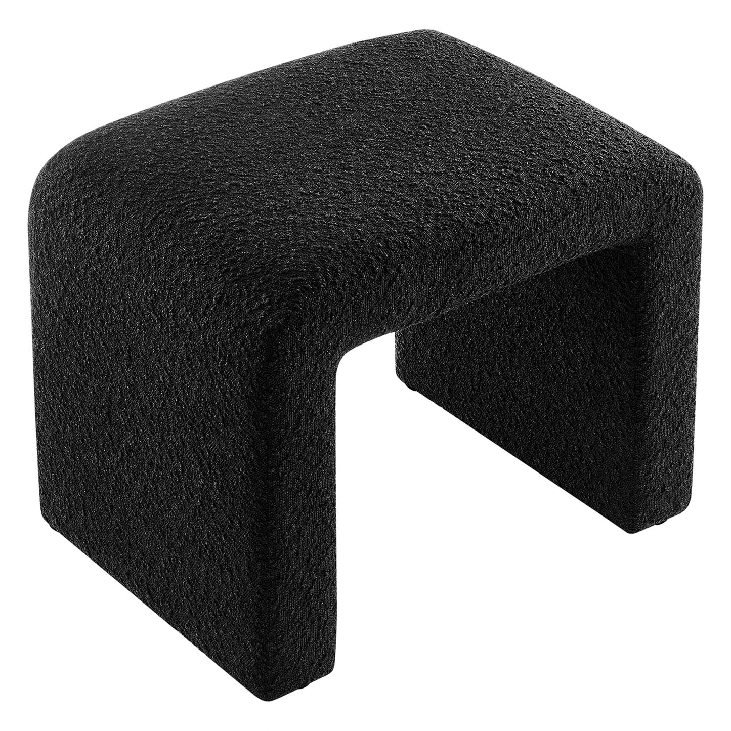 Simba Boucle Fabric Waterfall Stool by Modway EEI-6737-BLK