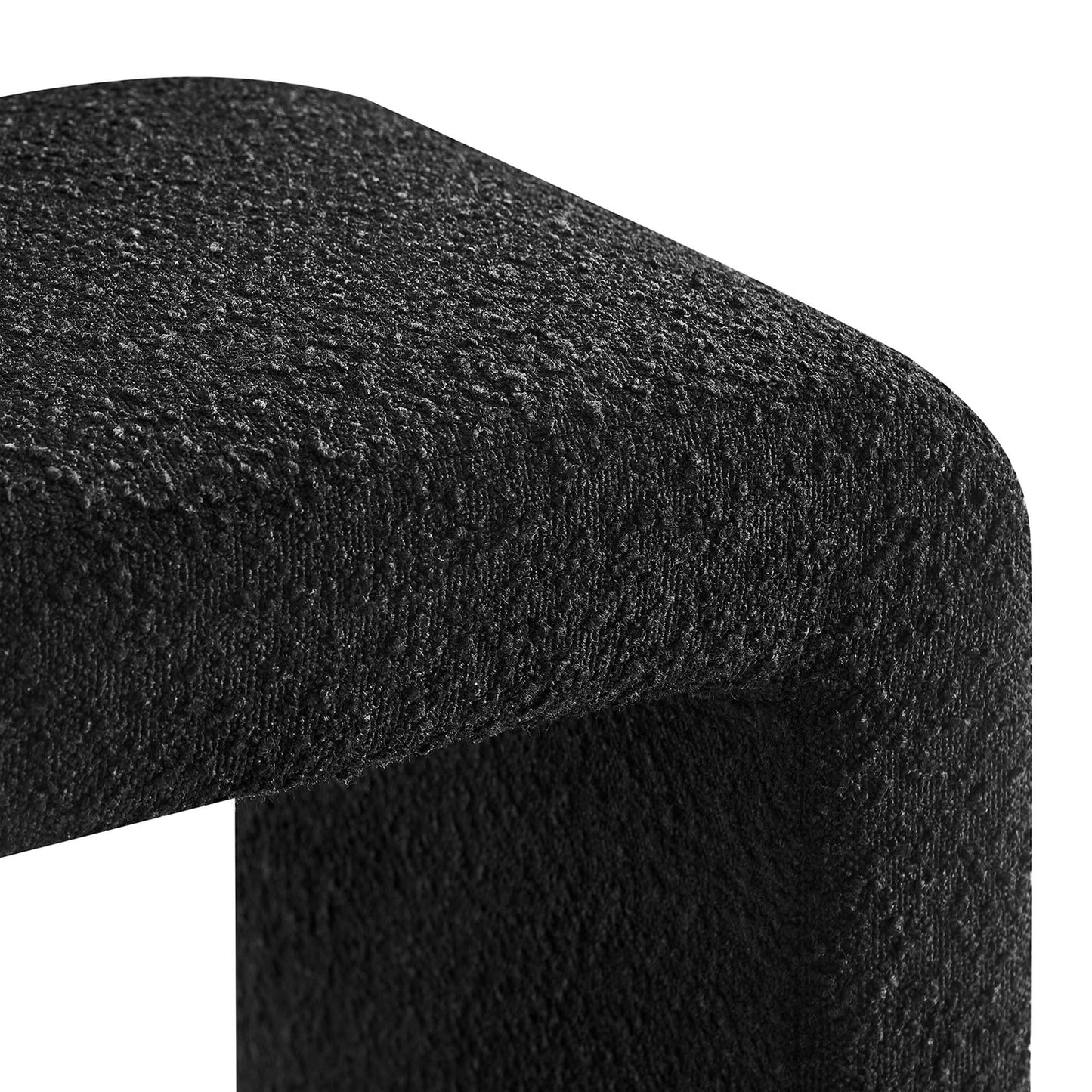 Simba Boucle Fabric Waterfall Stool by Modway EEI-6737-BLK