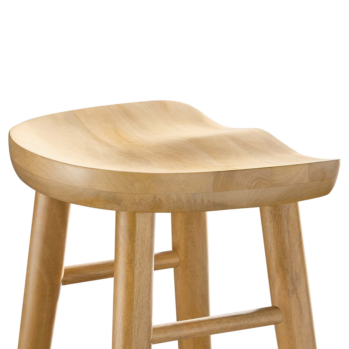 Saville Backless Wood Bar Stools Set of 2 by Modway EEI-6740-OAK