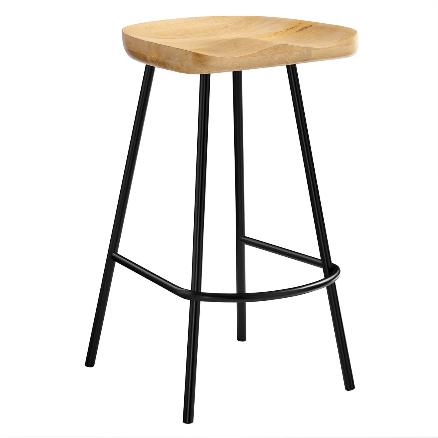 Concord Backless Wood Counter Stools Set of 2 by Modway EEI-6741-OAK