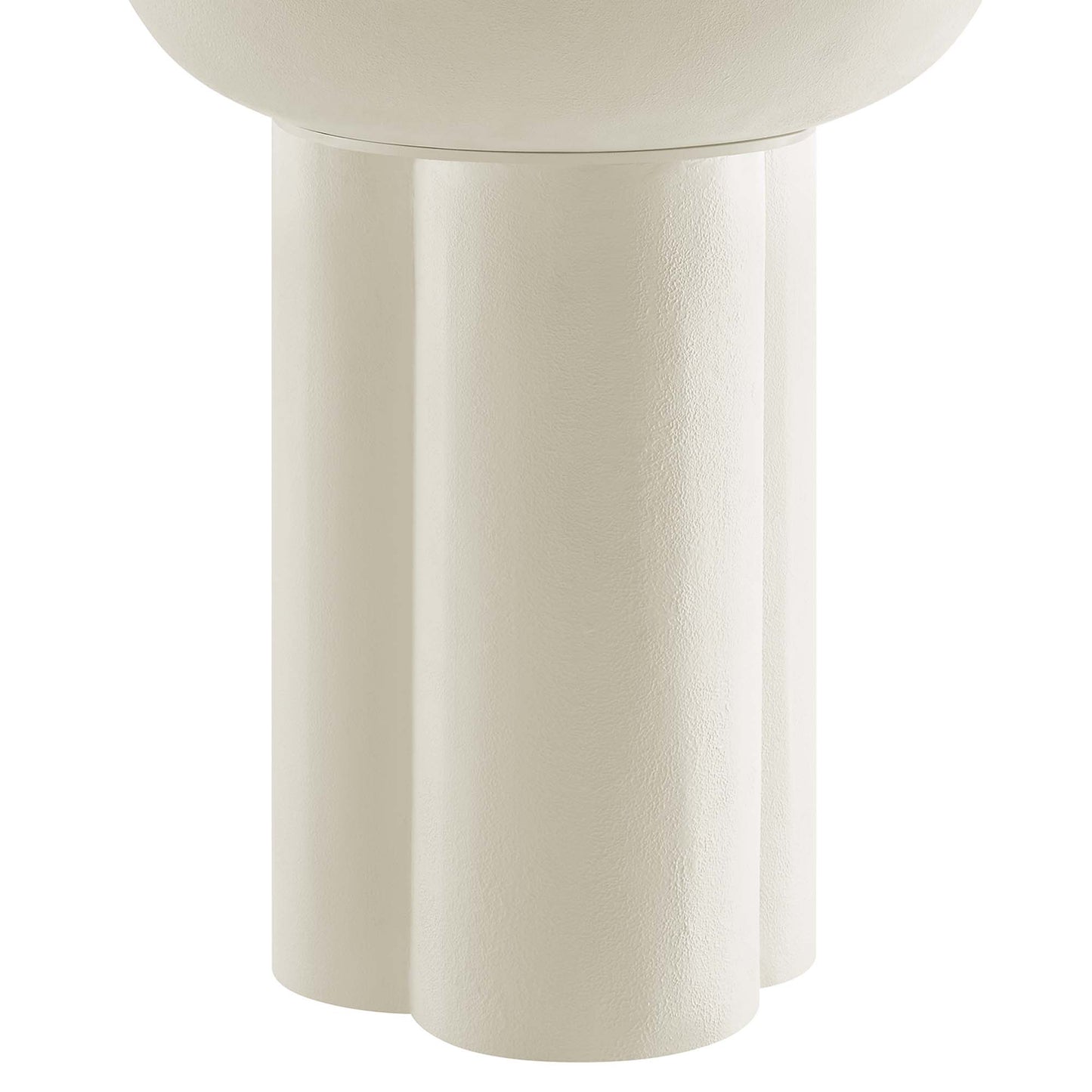 Caspian Round Concrete Side Table by Modway EEI-6761-WHI