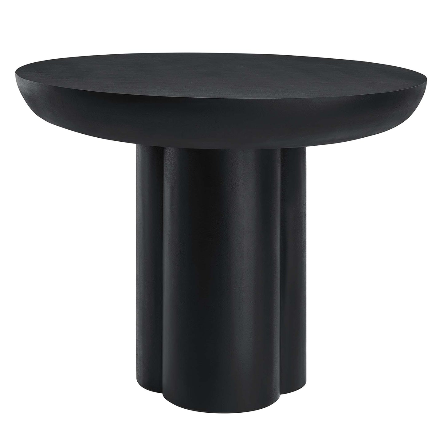 Caspian 40" Round Concrete Dining Table by Modway EEI-6762-BLK