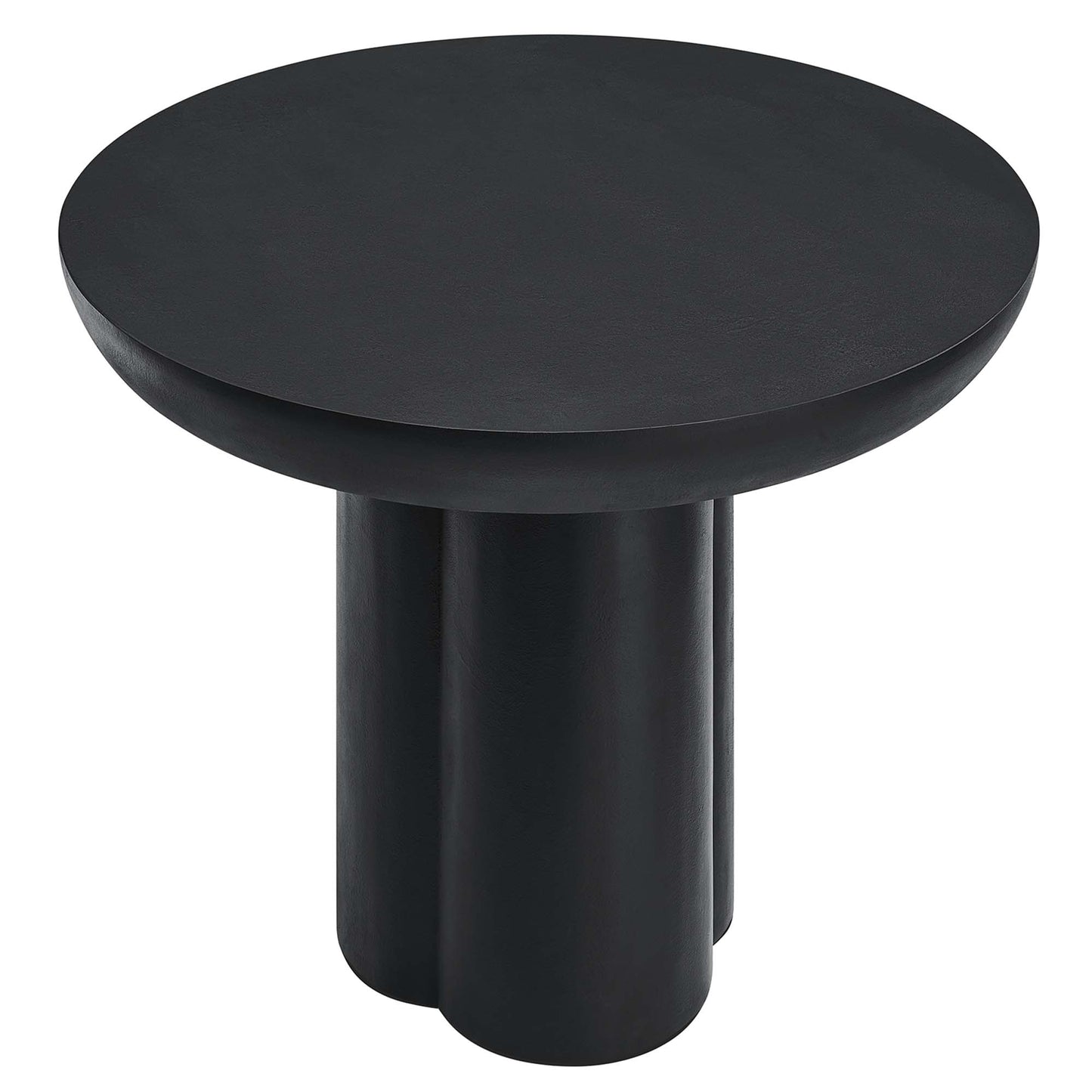 Caspian 40" Round Concrete Dining Table by Modway EEI-6762-BLK