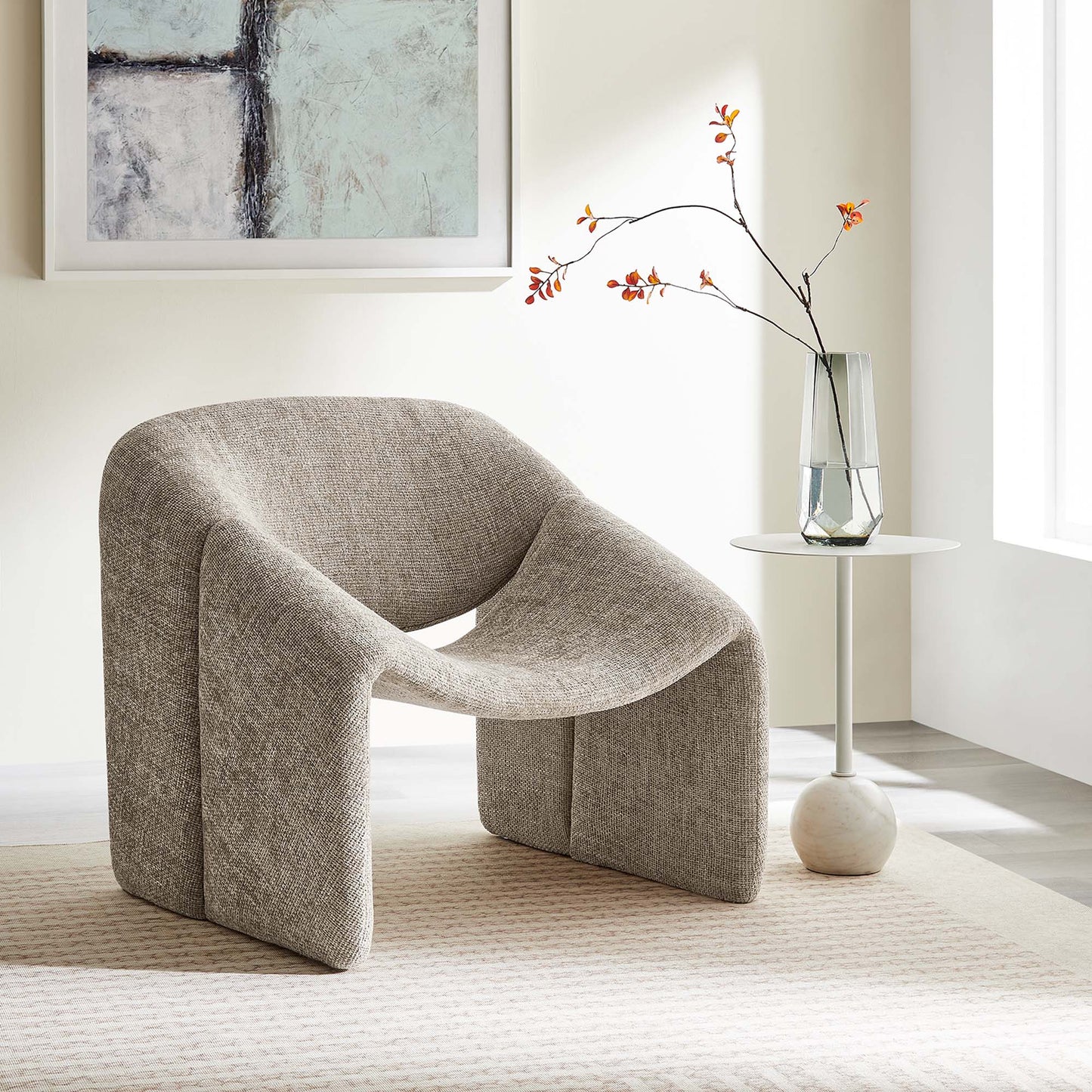 Vivi Chenille Upholstered Accent Chair by Modway EEI-6767-KHA