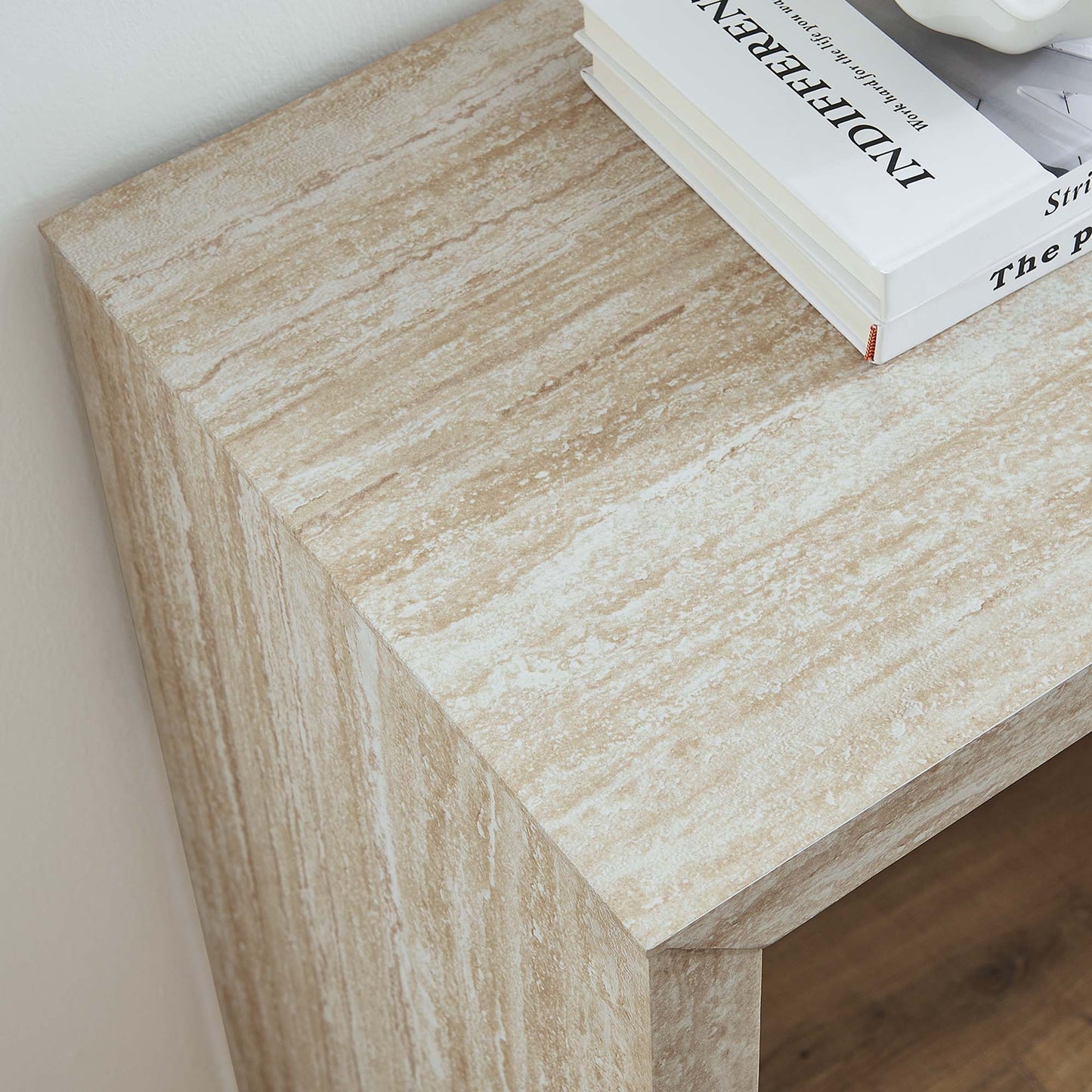 Mirella Faux Travertine Console Table by Modway EEI-6771-TRA
