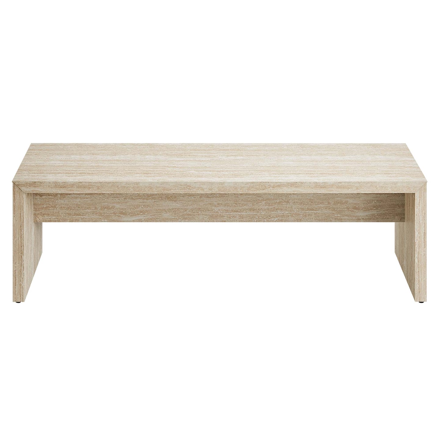 Mirella 62" Faux Travertine Long Bench by Modway EEI-6773-TRA