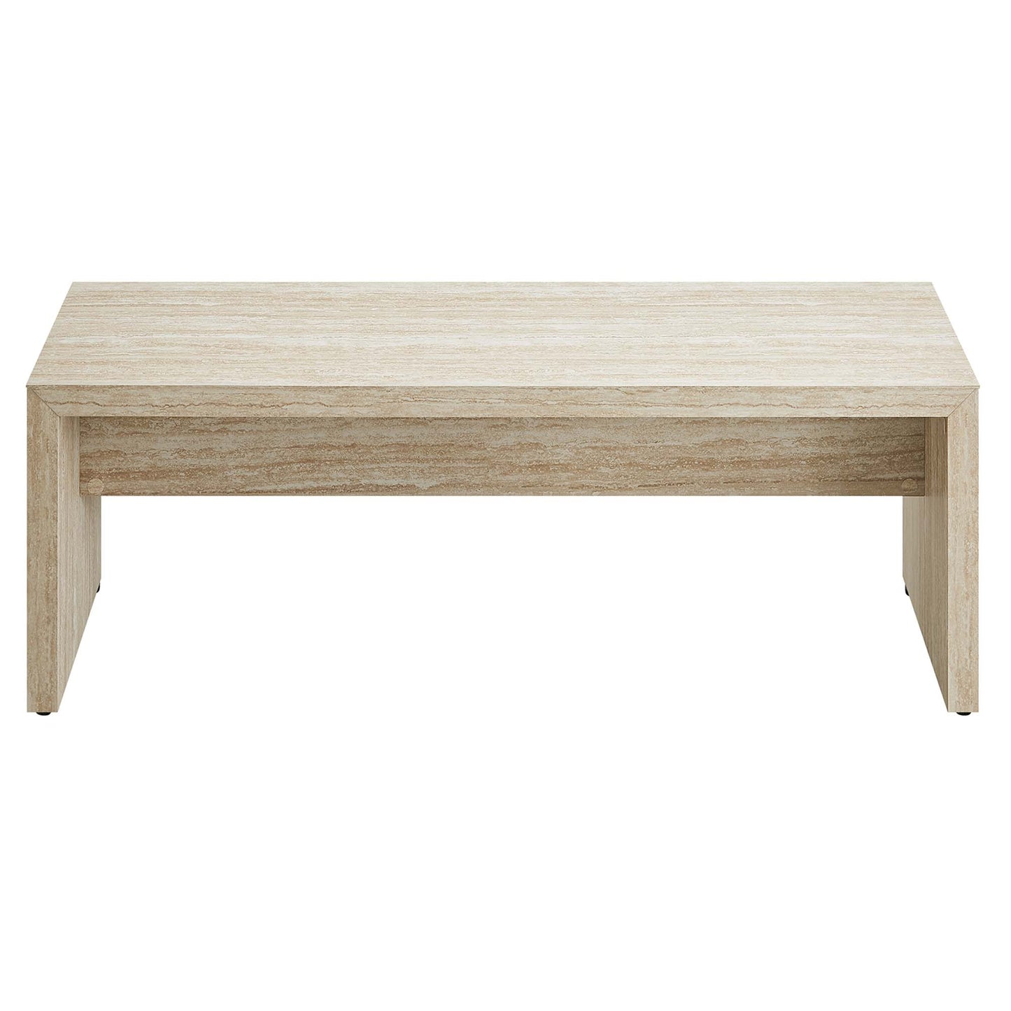 Mirella 53.5" Faux Travertine Bench by Modway EEI-6774-TRA