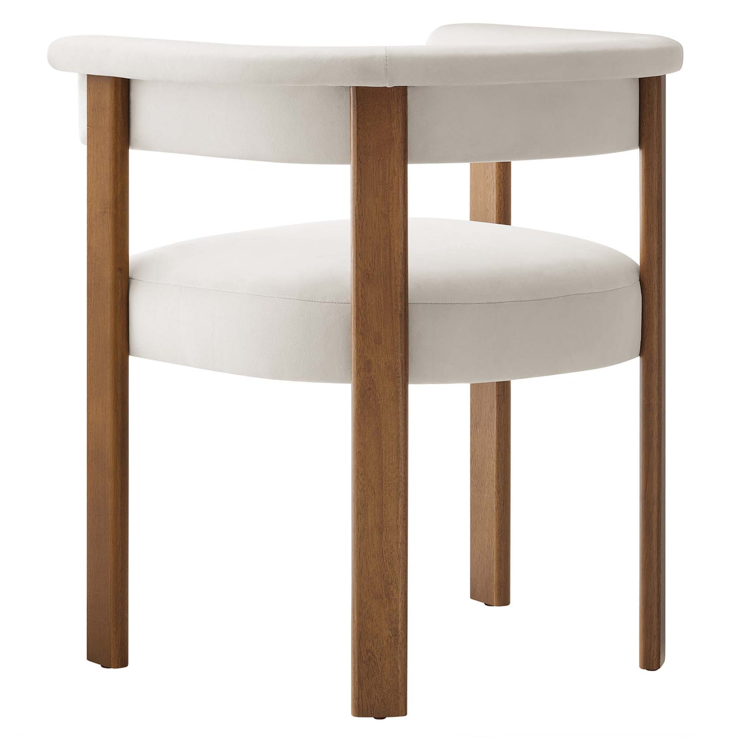 Imogen Performance Velvet Barrel Dining Chairs Set of 2 by Modway EEI-6775-ALA-DBR