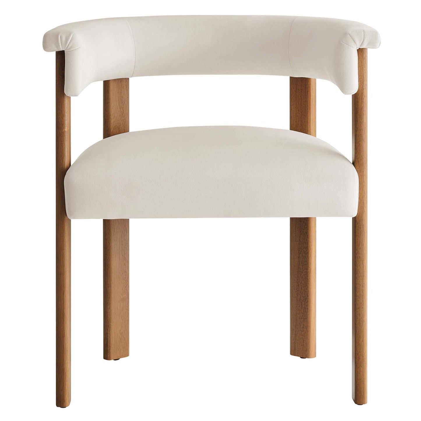 Imogen Performance Velvet Barrel Dining Chairs Set of 2 by Modway EEI-6775-ALA-DBR