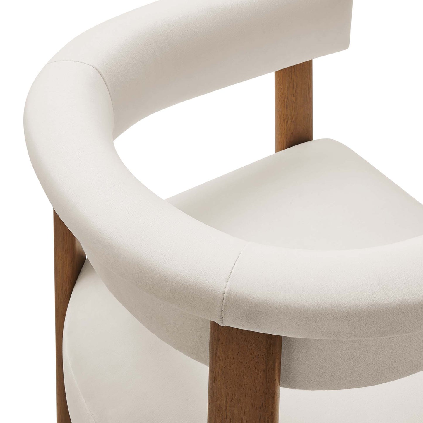 Imogen Performance Velvet Barrel Dining Chairs Set of 2 by Modway EEI-6775-ALA-DBR