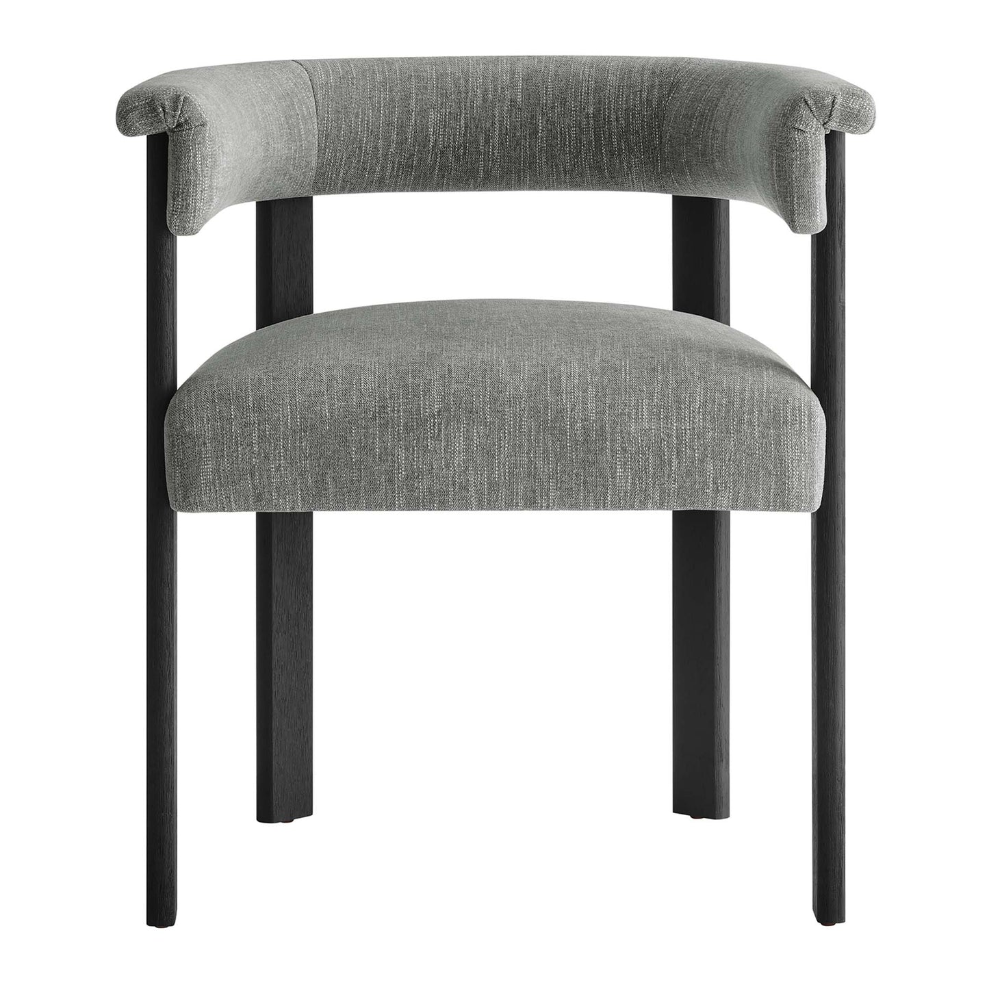 Imogen Fabric Upholstered Barrel Dining Chairs Set of 2 by Modway