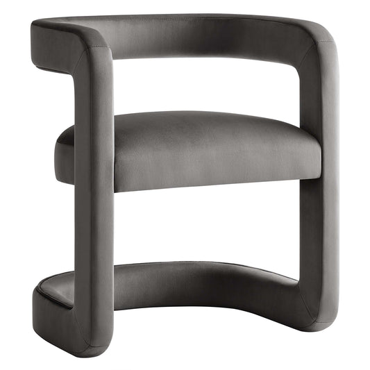 Winslow Performance Velvet Barrel Accent Chair by Modway EEI-6778-STG