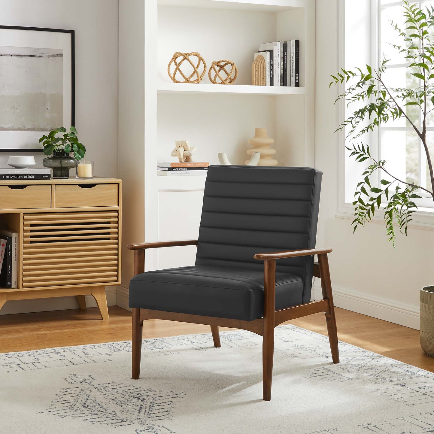 Jensen Vegan Leather Accent Chair by Modway EEI-6779