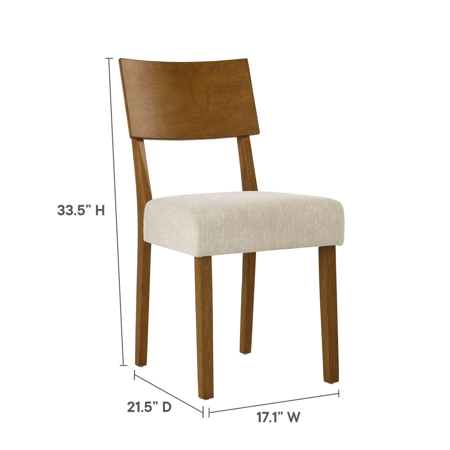 Pax Wood Dining Side Chairs Set of 2 by Modway EEI-6804-ACO-HLB
