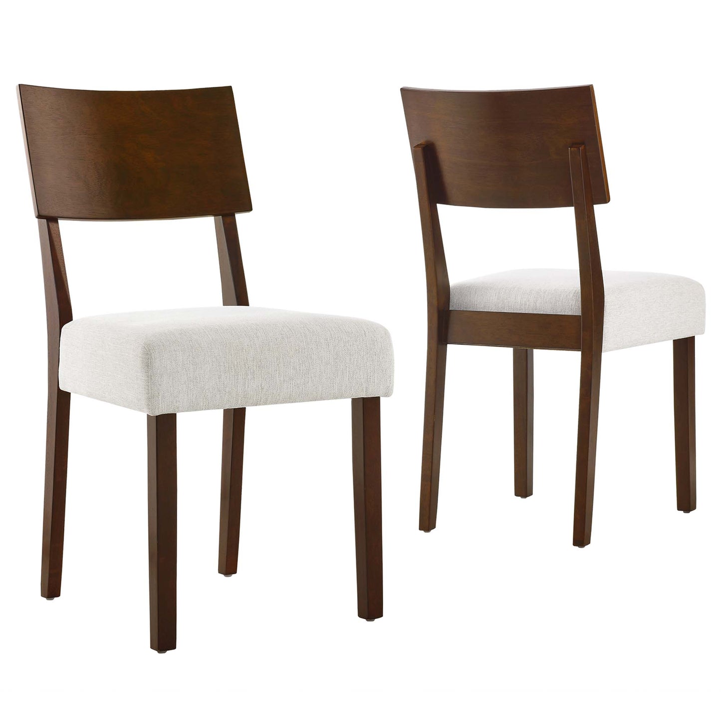 Pax Wood Dining Side Chairs Set of 2 by Modway EEI-6804-WAL-HEI