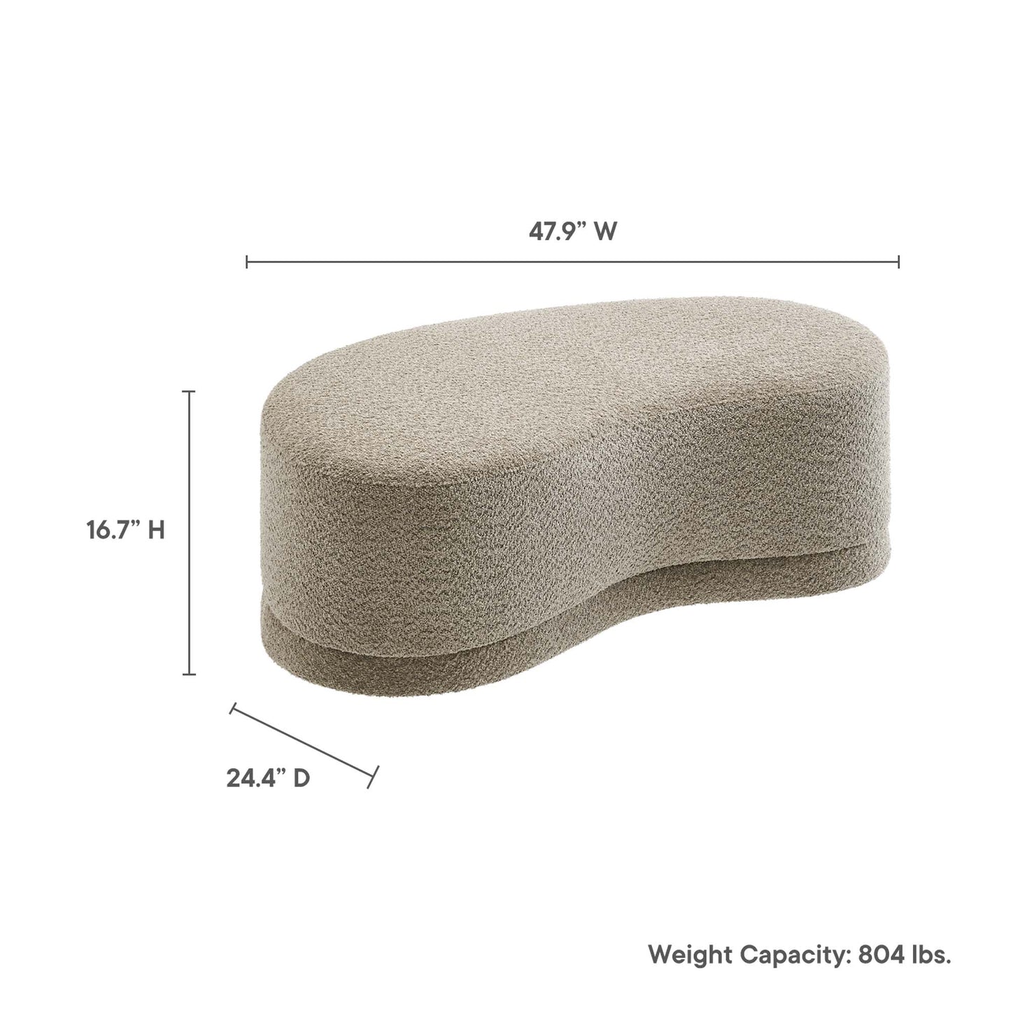 Nimbus 48" Upholstered Ottoman Bench by Modway EEI-6816-OAT