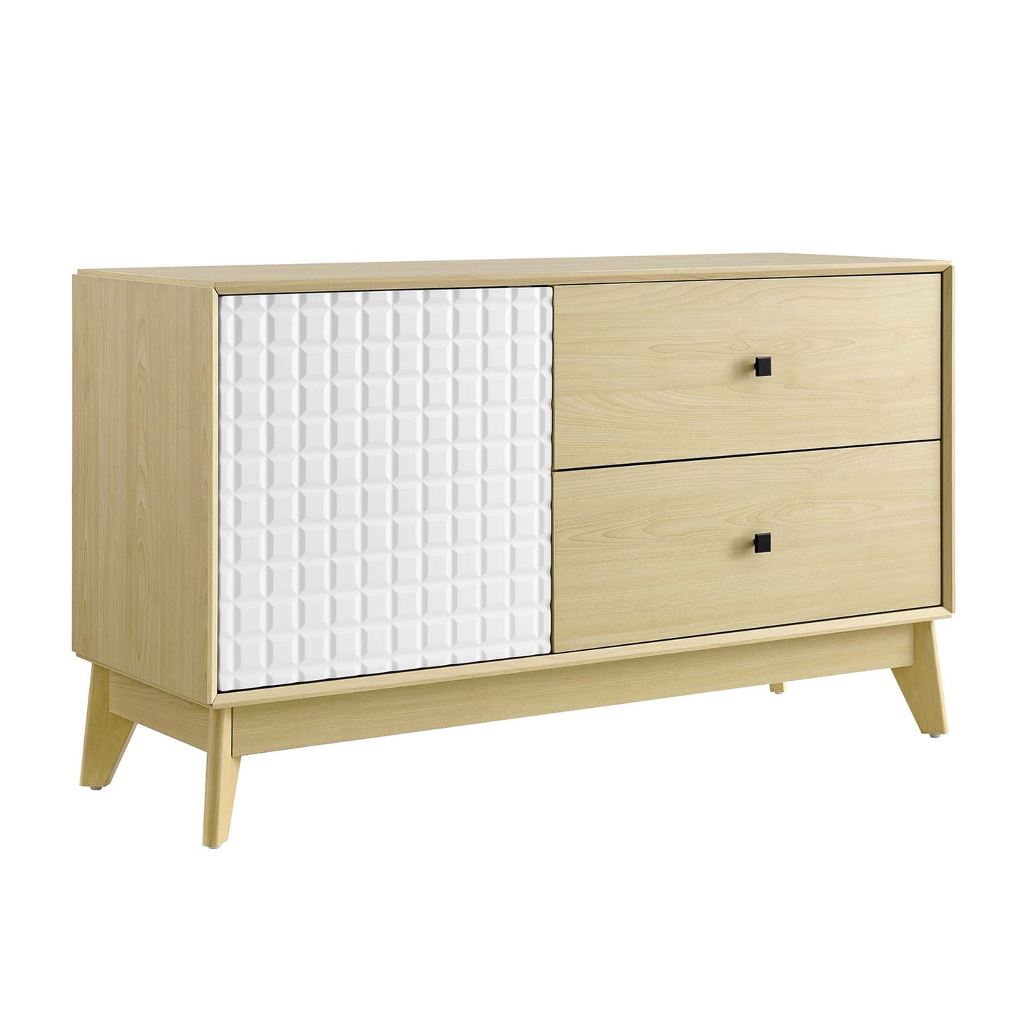 Nectar 43" Wood Grain Accent Cabinet by Modway EEI-6817-NAT-WHI