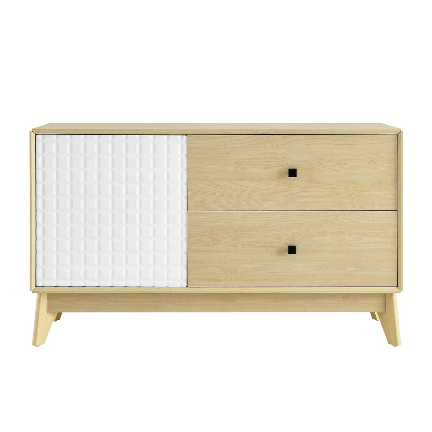 Nectar 43" Wood Grain Accent Cabinet by Modway EEI-6817-NAT-WHI