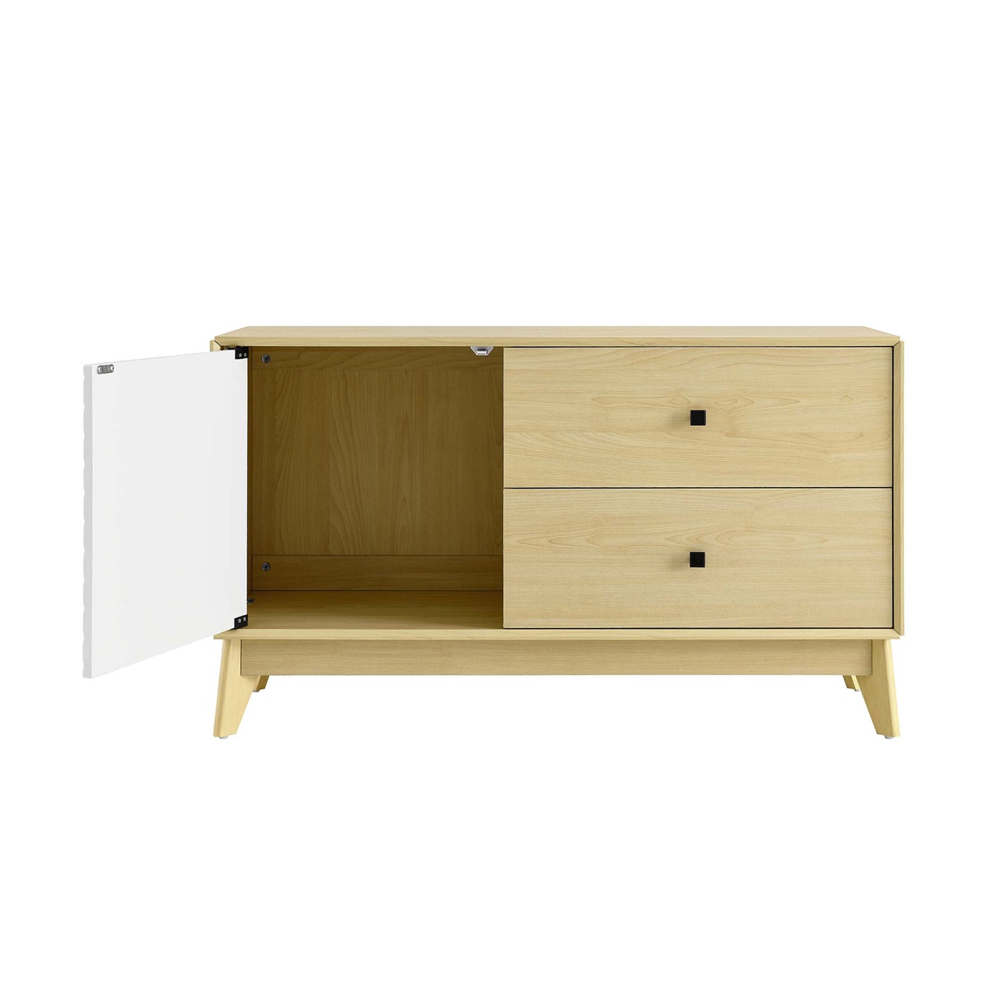 Nectar 43" Wood Grain Accent Cabinet by Modway EEI-6817-NAT-WHI