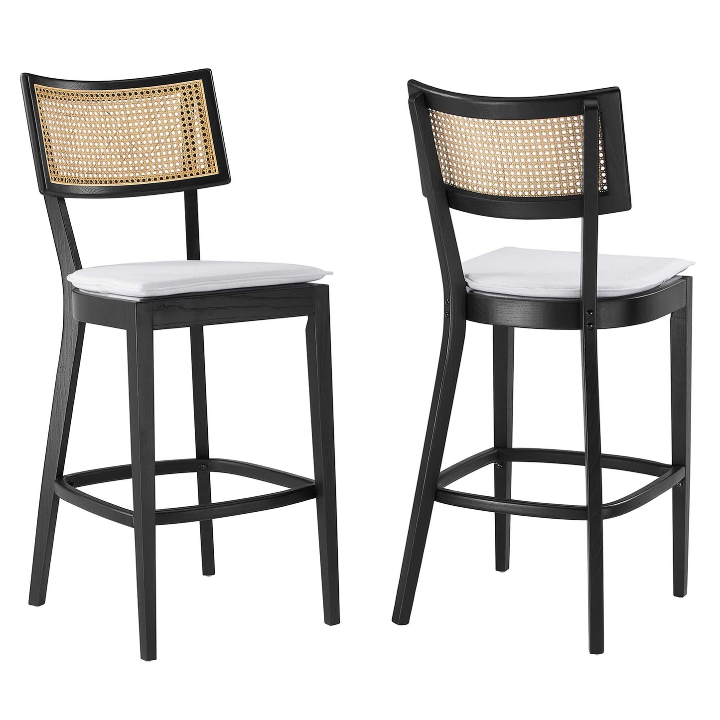 Caledonia Wood Stools Set of 2 by Modway