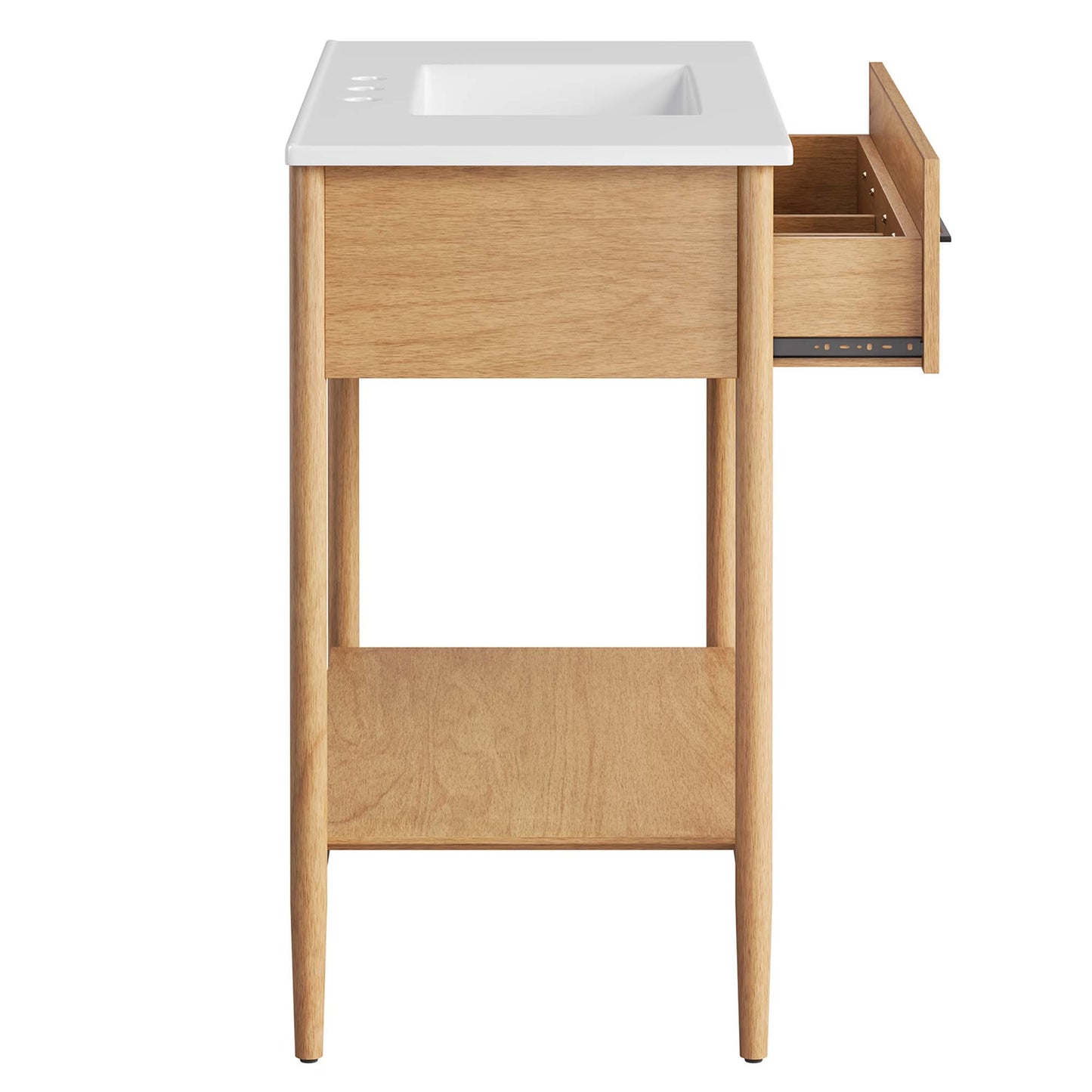 Zaire 36" Bathroom Vanity by Modway EEI-6822-NAT-WHI