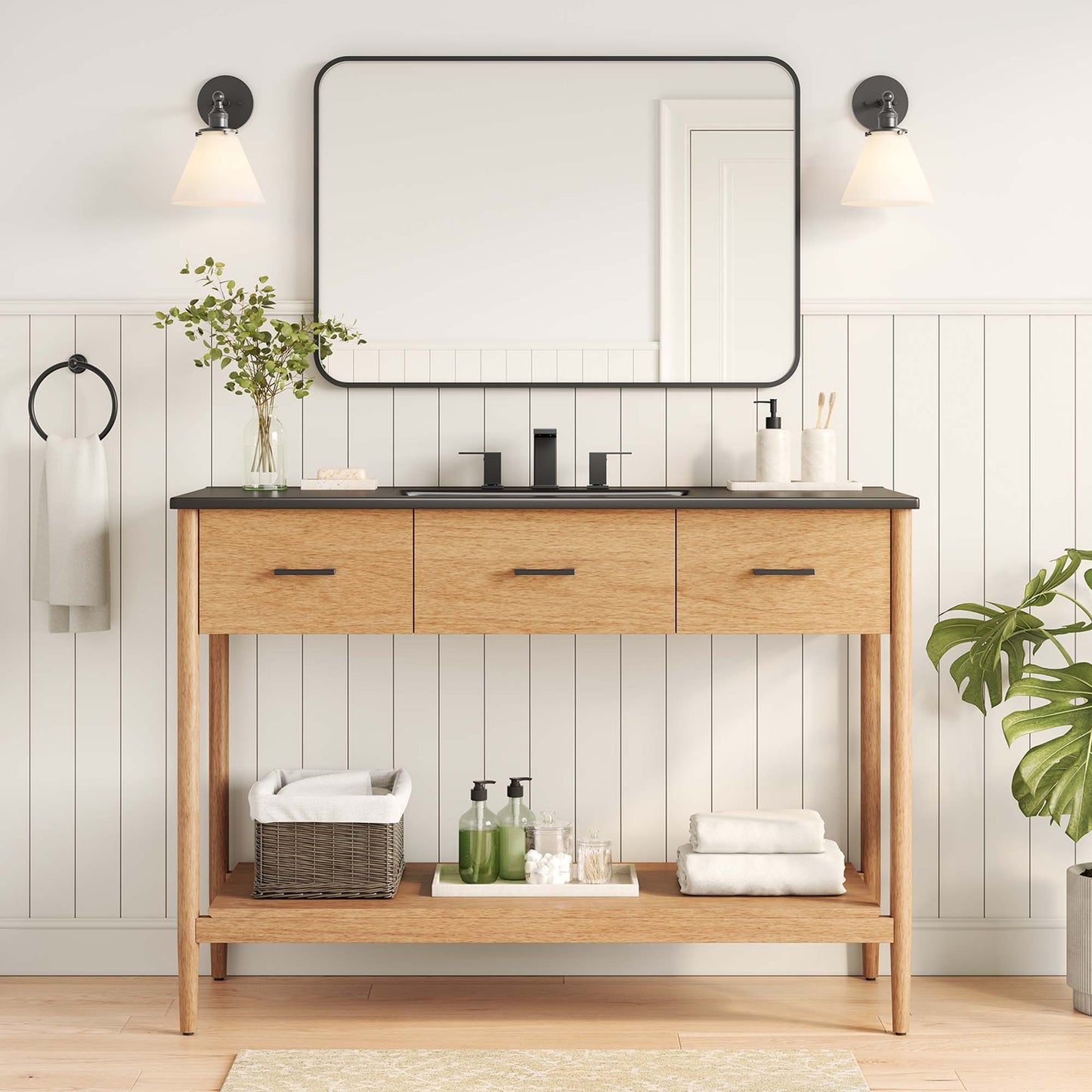 Zaire Bathroom Vanity by Modway - Available in 36" and 48" Sizes with Single and Double Sinks