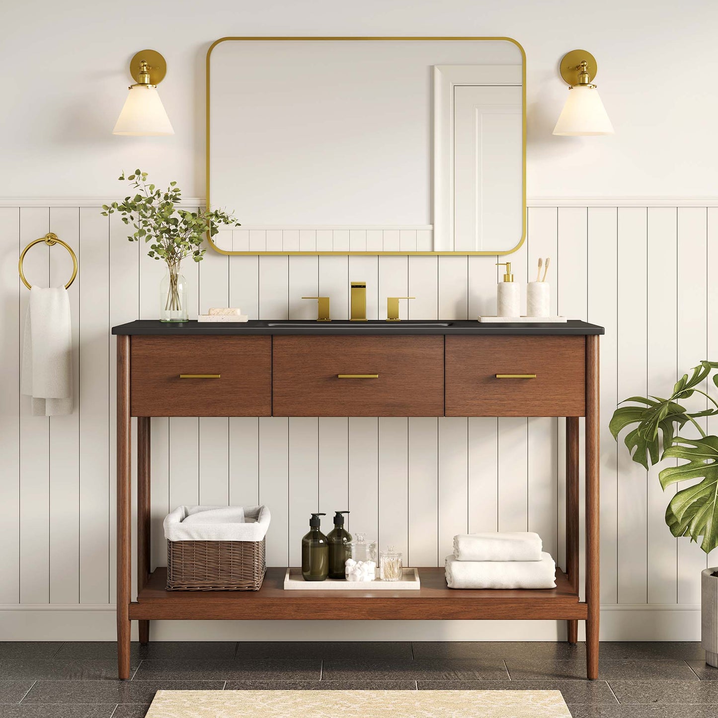 Zaire Bathroom Vanity by Modway - Available in 36" and 48" Sizes with Single and Double Sinks