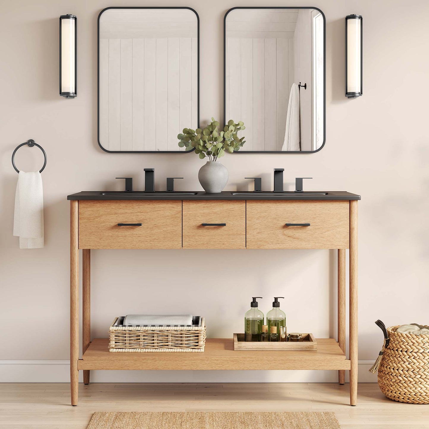 Zaire Bathroom Vanity by Modway - Available in 36" and 48" Sizes with Single and Double Sinks
