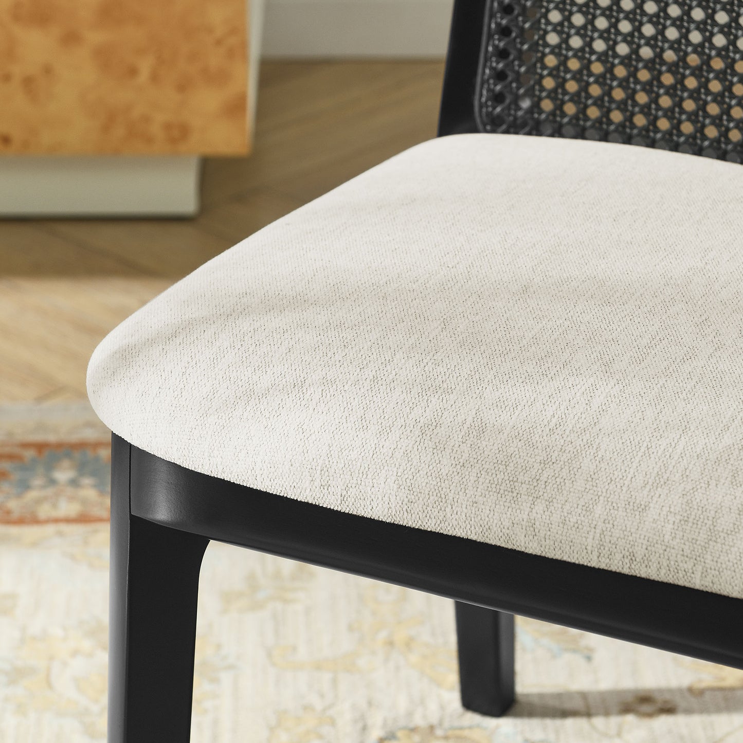 Monarch Wood and Rattan Dining Side Chair by Modway EEI-6843