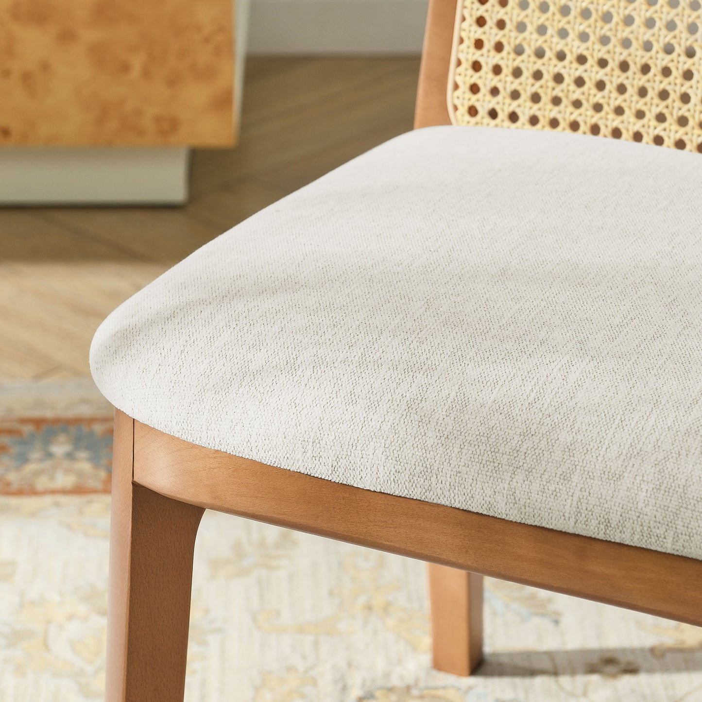 Monarch Wood and Rattan Dining Side Chair by Modway EEI-6843