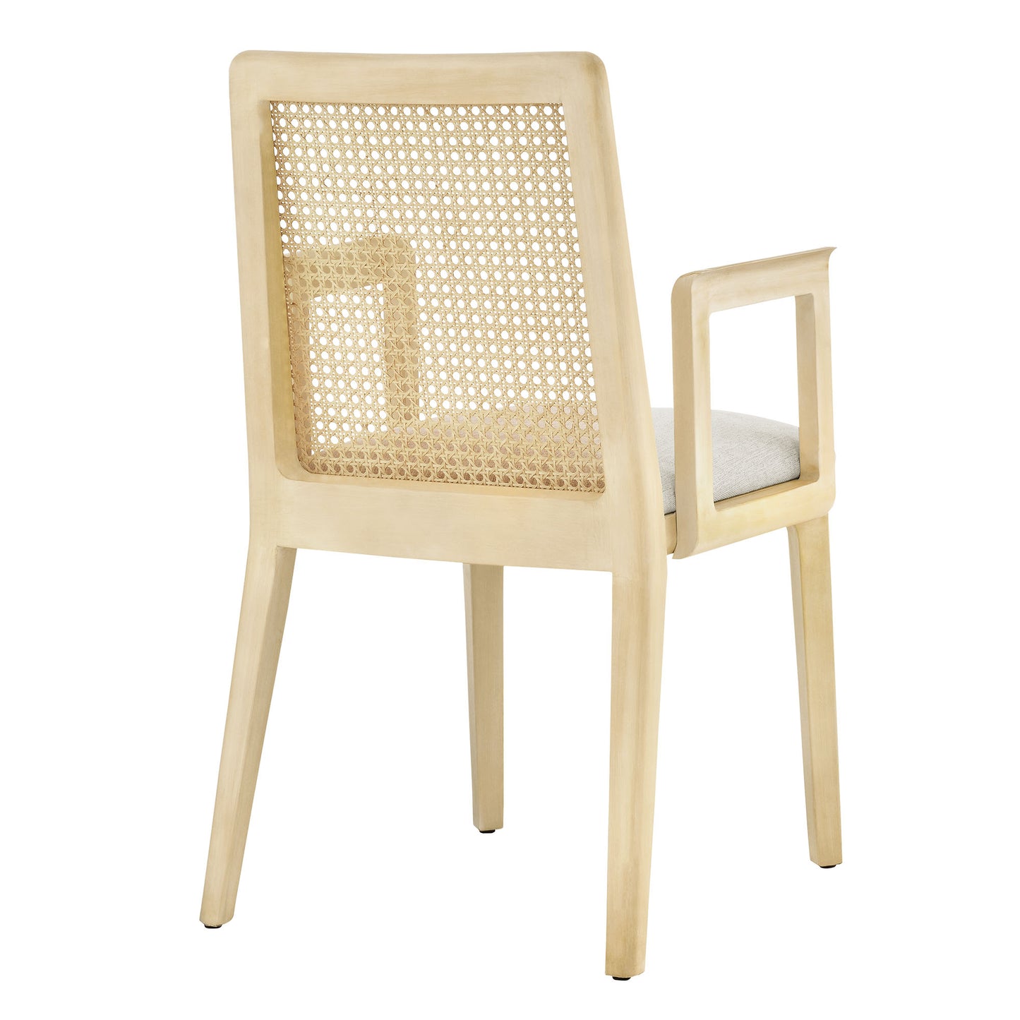 Monarch Wood and Rattan Dining Armchair by Modway