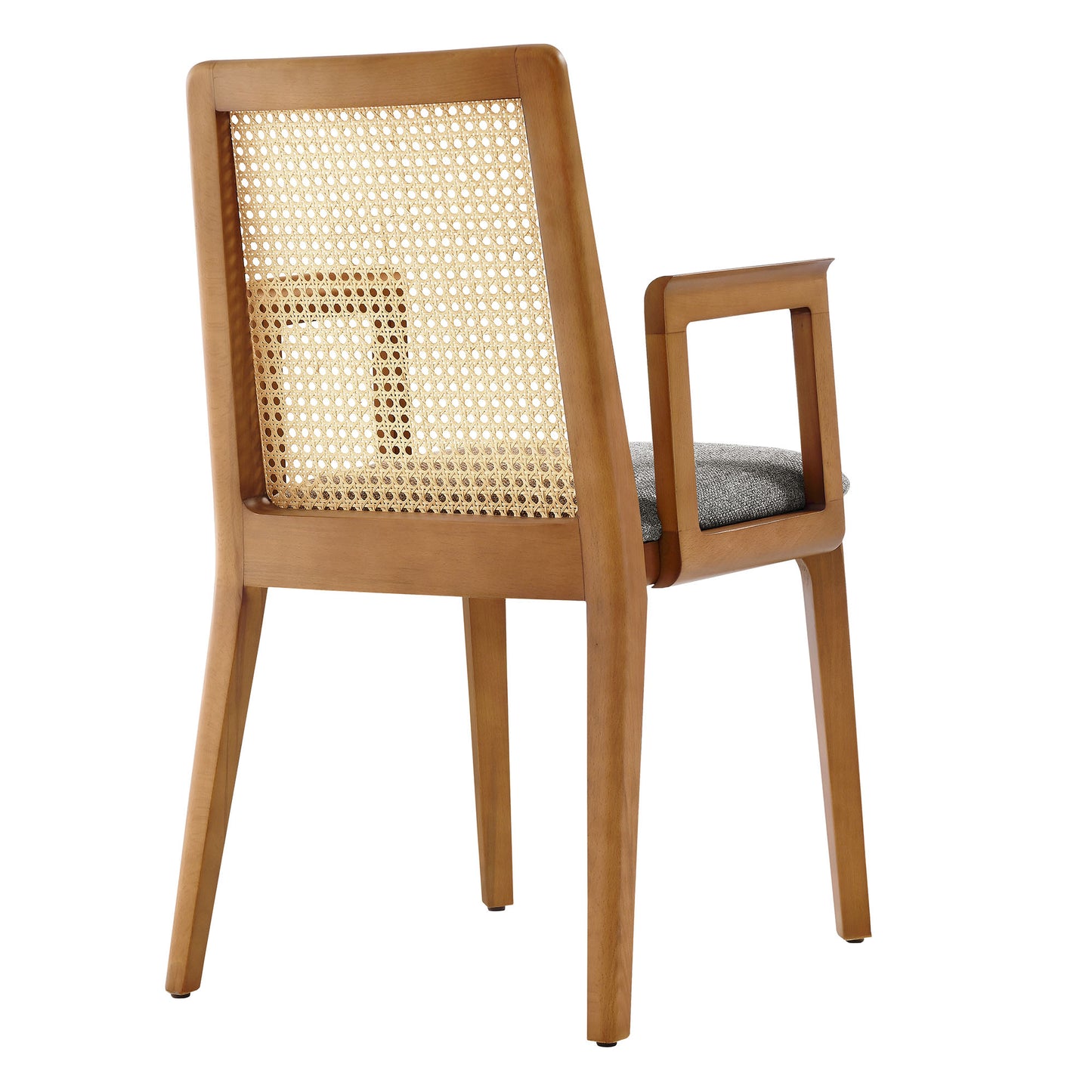 Monarch Wood and Rattan Dining Armchair by Modway
