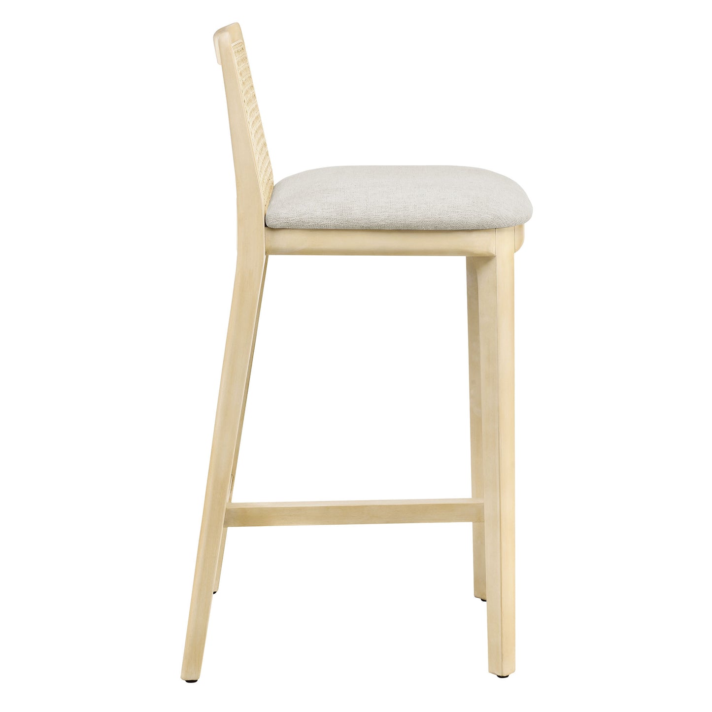 Monarch Wood and Rattan Bar and Counter Stool by Modway