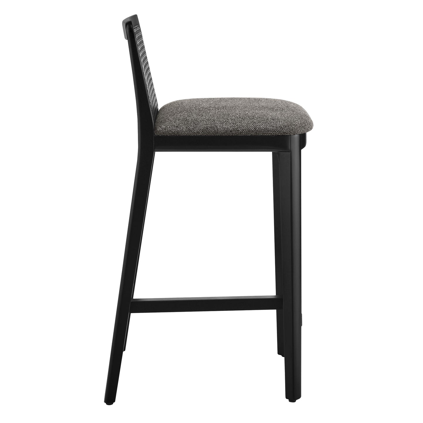 Monarch Wood and Rattan Bar and Counter Stool by Modway