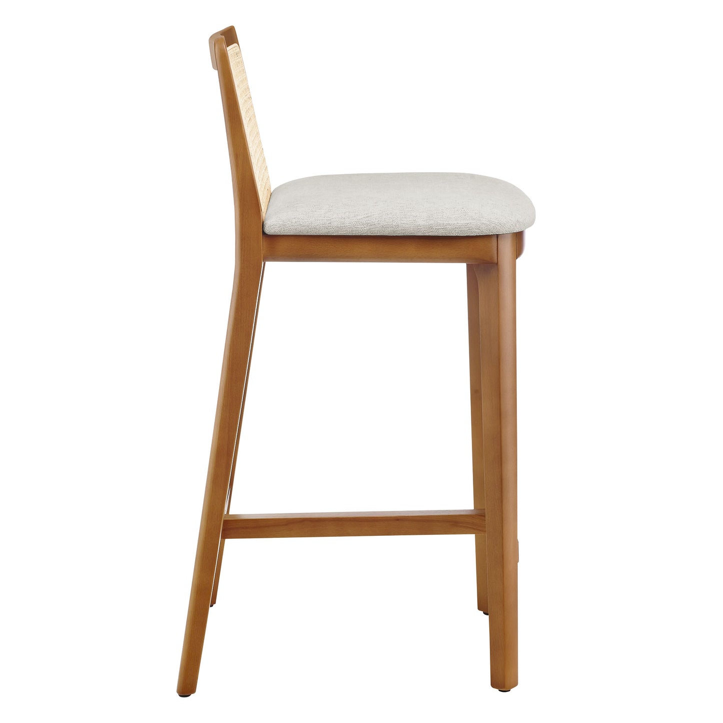 Monarch Wood and Rattan Bar and Counter Stool by Modway