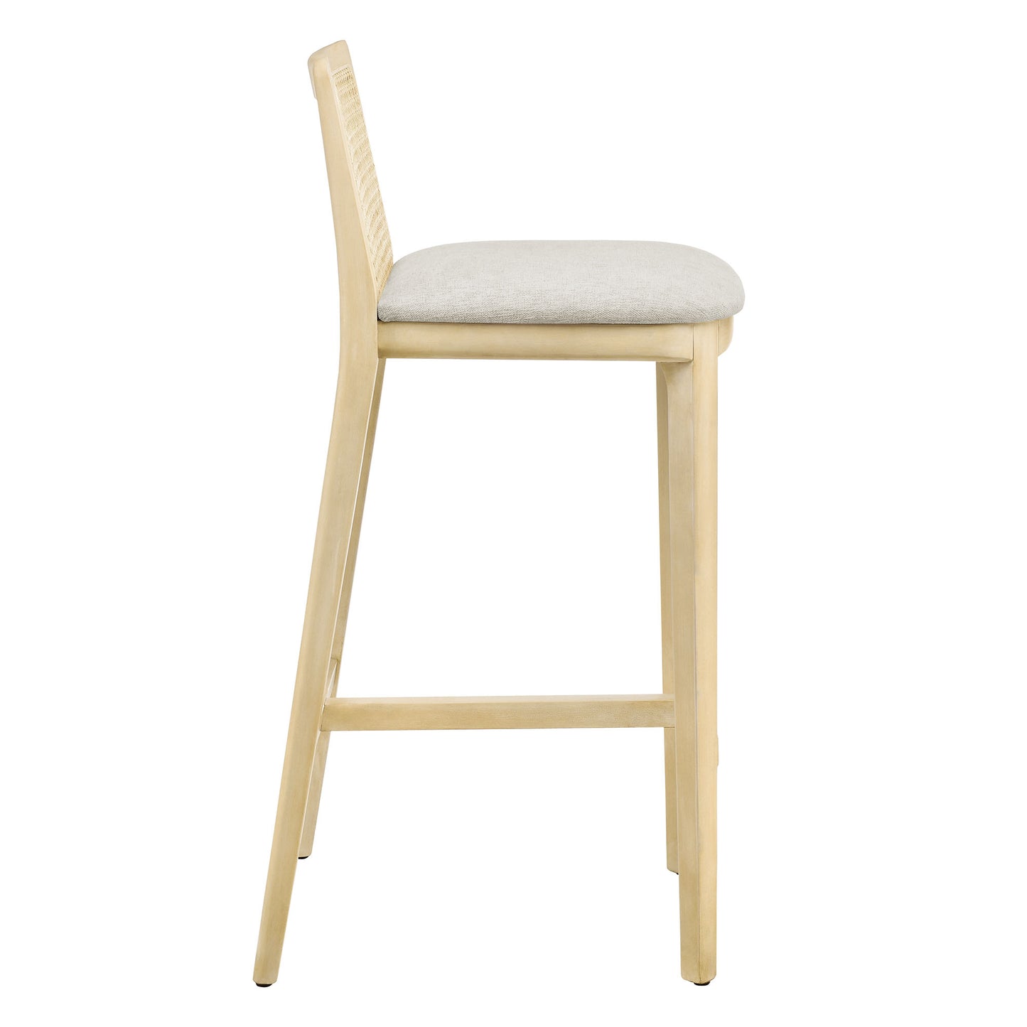 Monarch Wood and Rattan Bar and Counter Stool by Modway