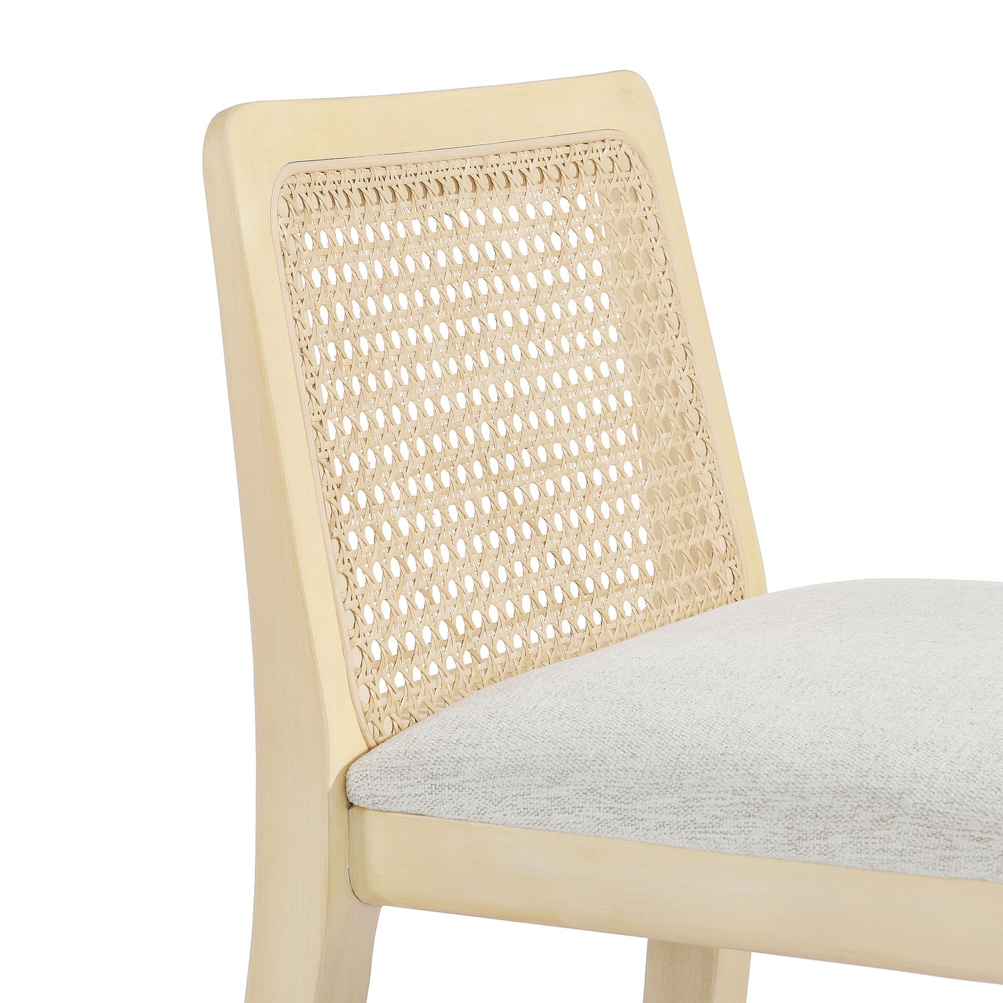 Monarch Wood and Rattan Bar and Counter Stool by Modway