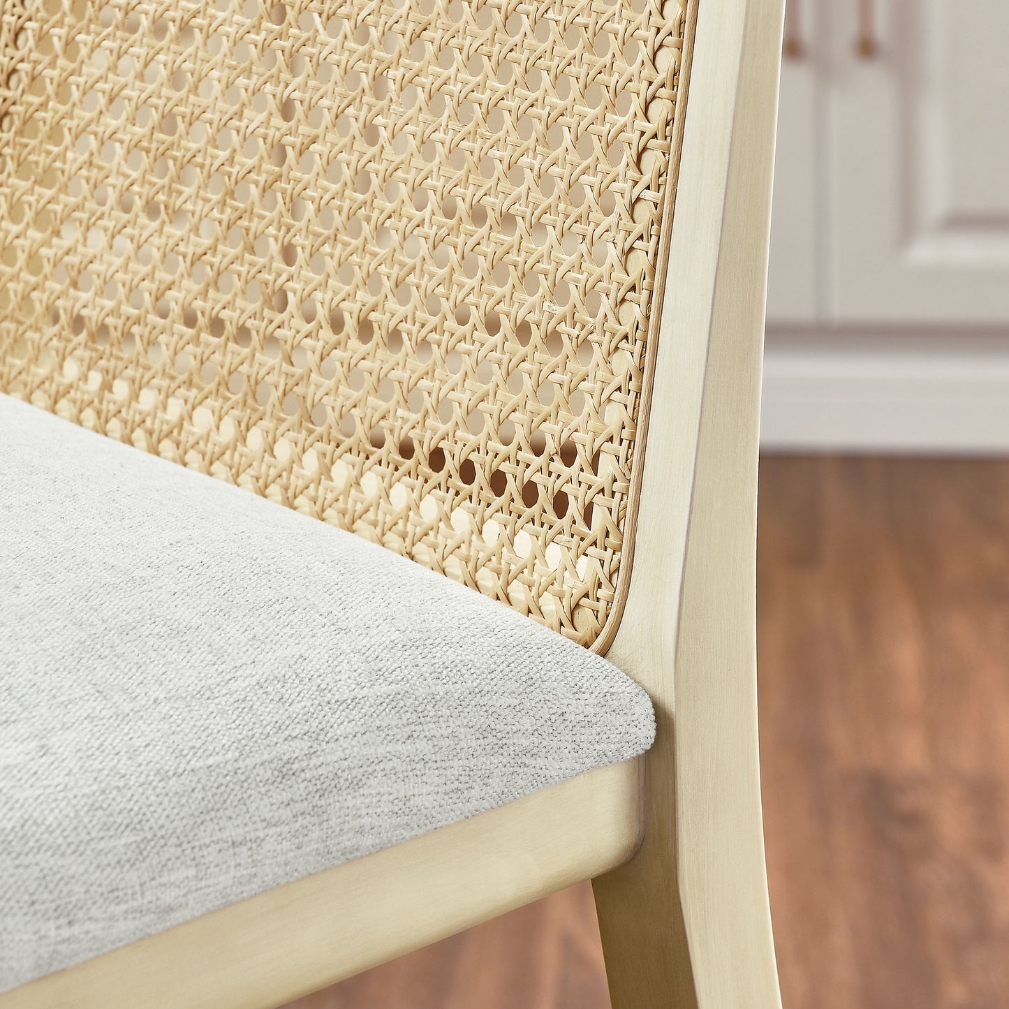 Monarch Wood and Rattan Bar and Counter Stool by Modway