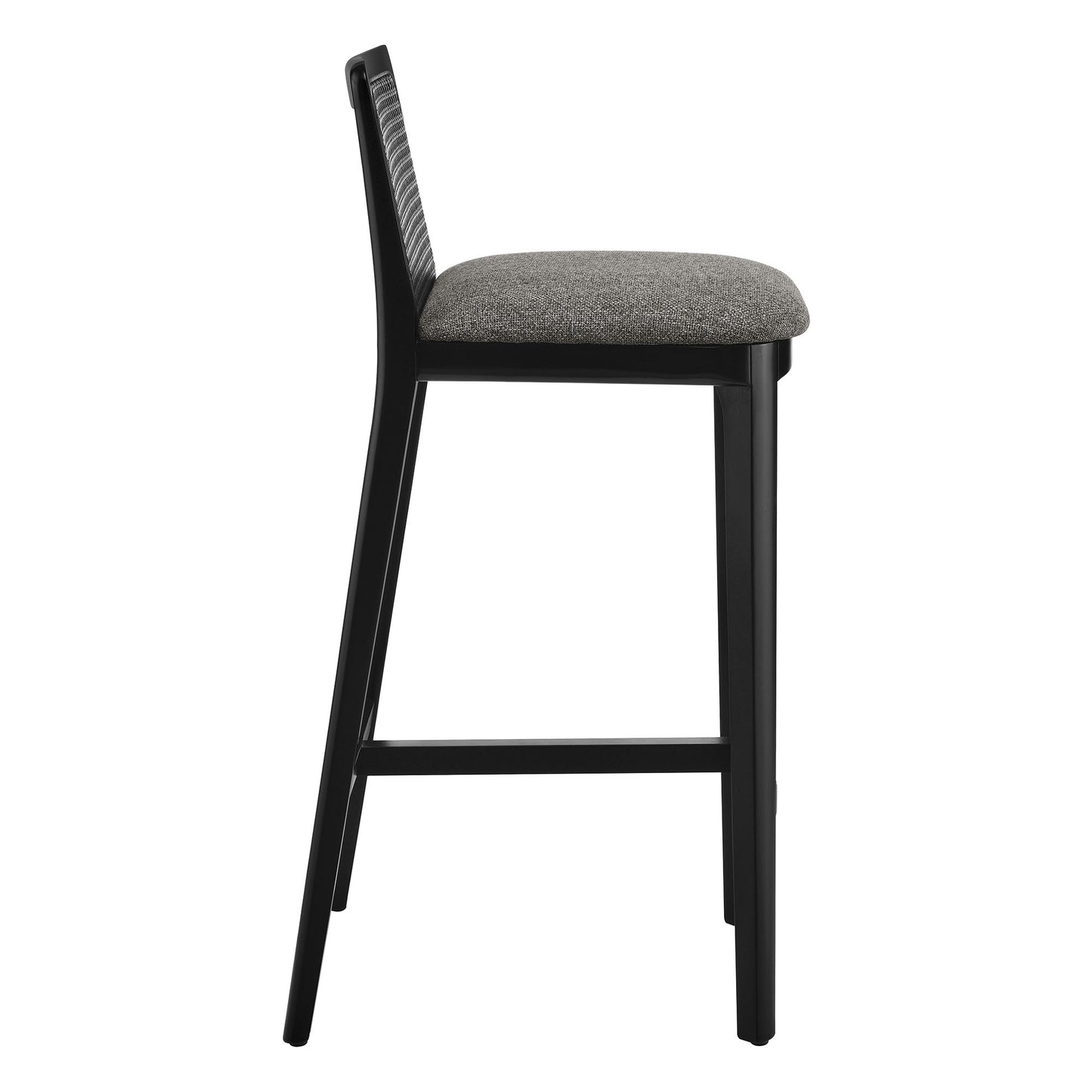 Monarch Wood and Rattan Bar and Counter Stool by Modway