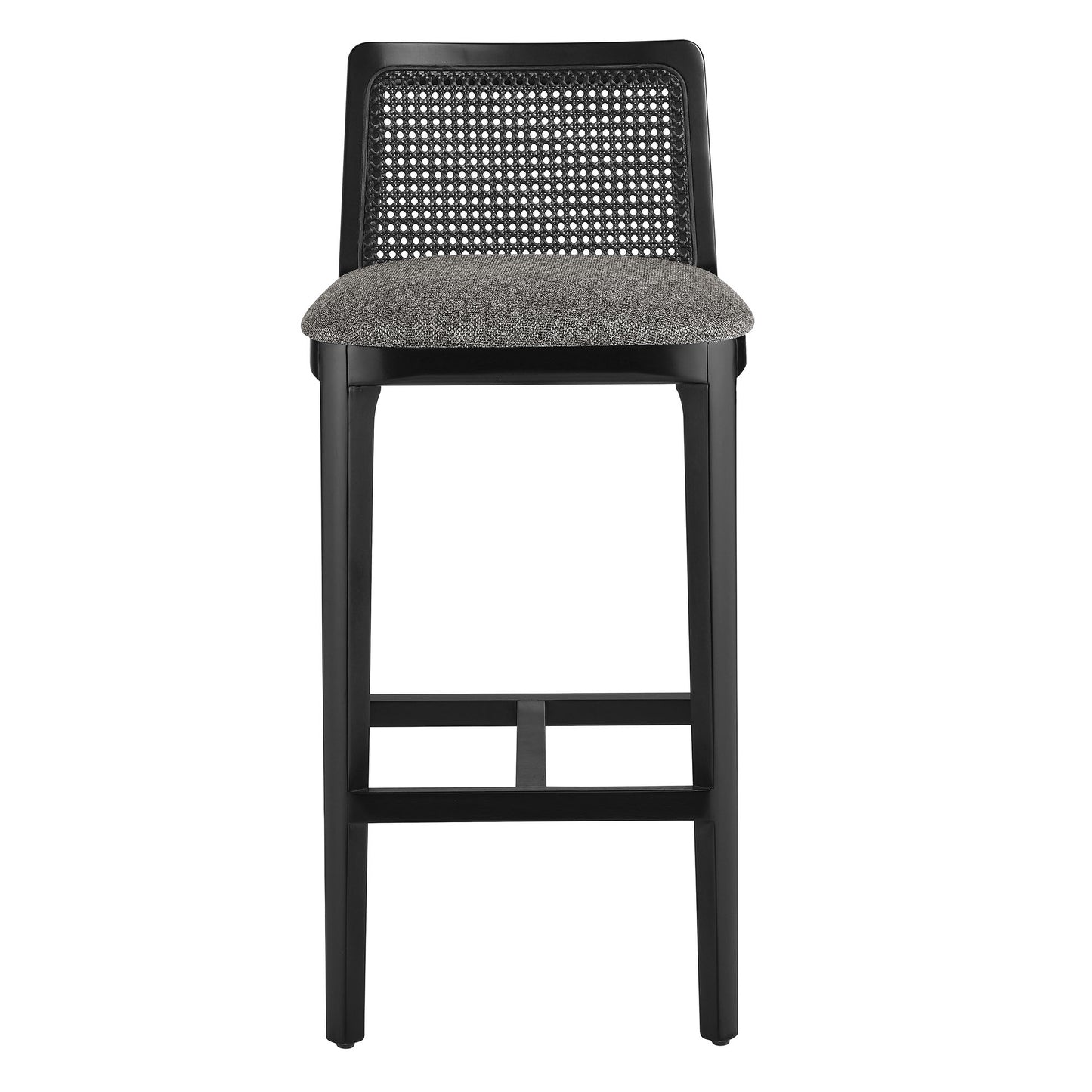 Monarch Wood and Rattan Bar and Counter Stool by Modway